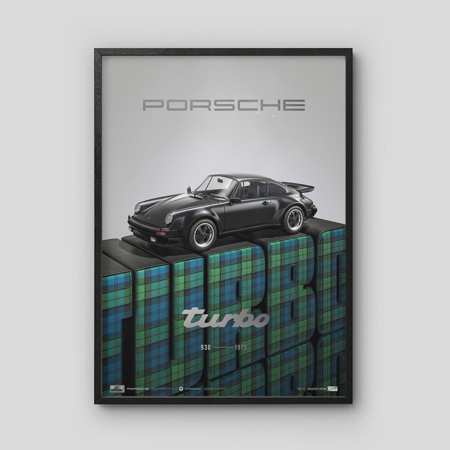 Porsche 911 (930) Turbo 3.0 - 1975 | Porsche History Series | Collector's Edition Poster