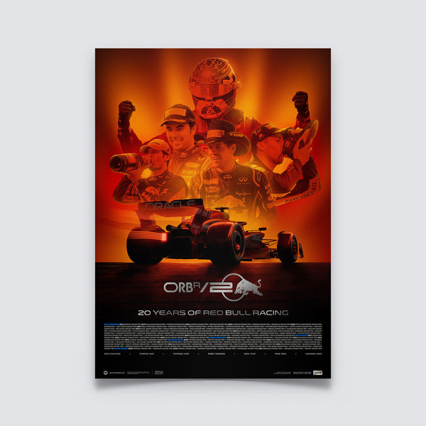 Oracle Red Bull Racing 20th Anniversary | 2024 | Collector's Edition Poster