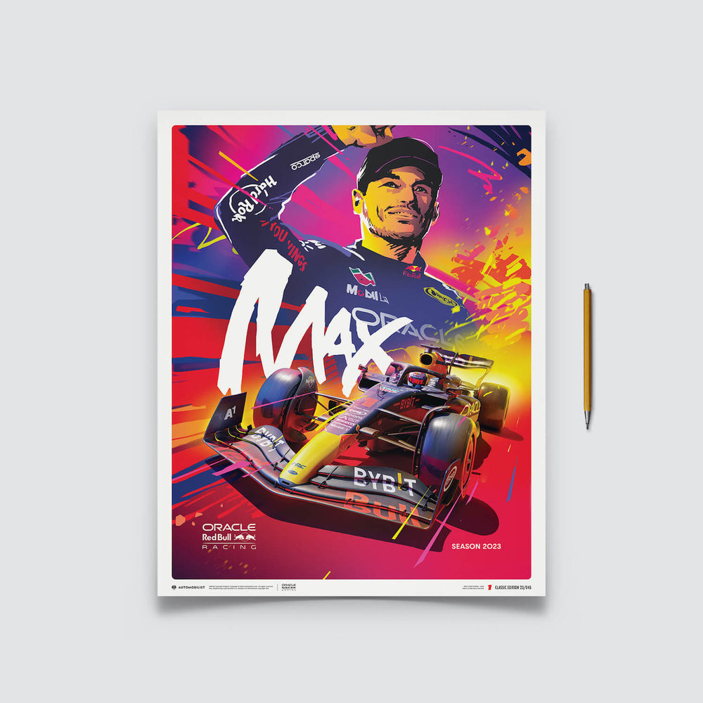 Max Verstappen | 2023 Oracle Red Bull Racing | Red Bull Poster ...