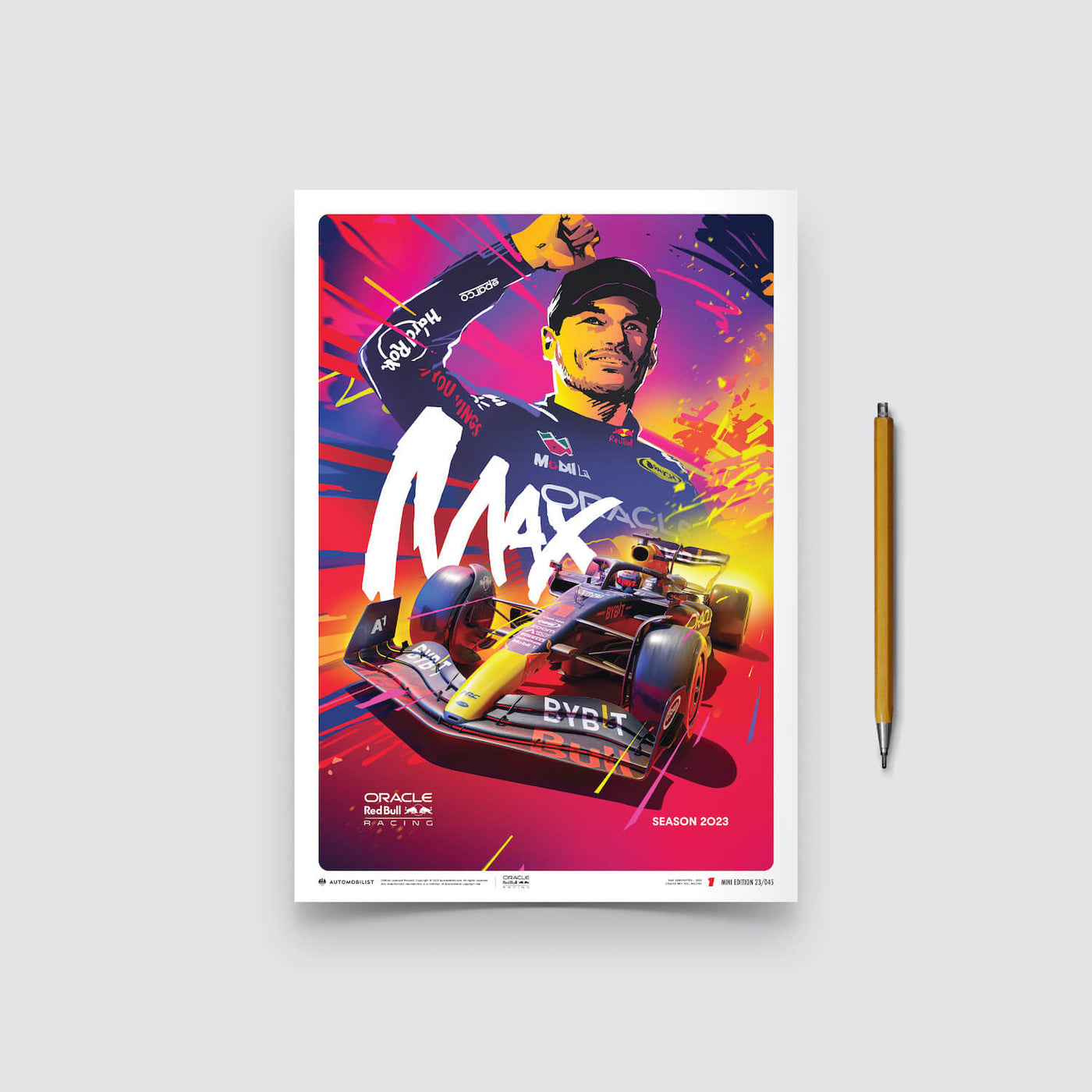 Max Verstappen | 2023 Oracle Red Bull Racing | Red Bull Poster ...