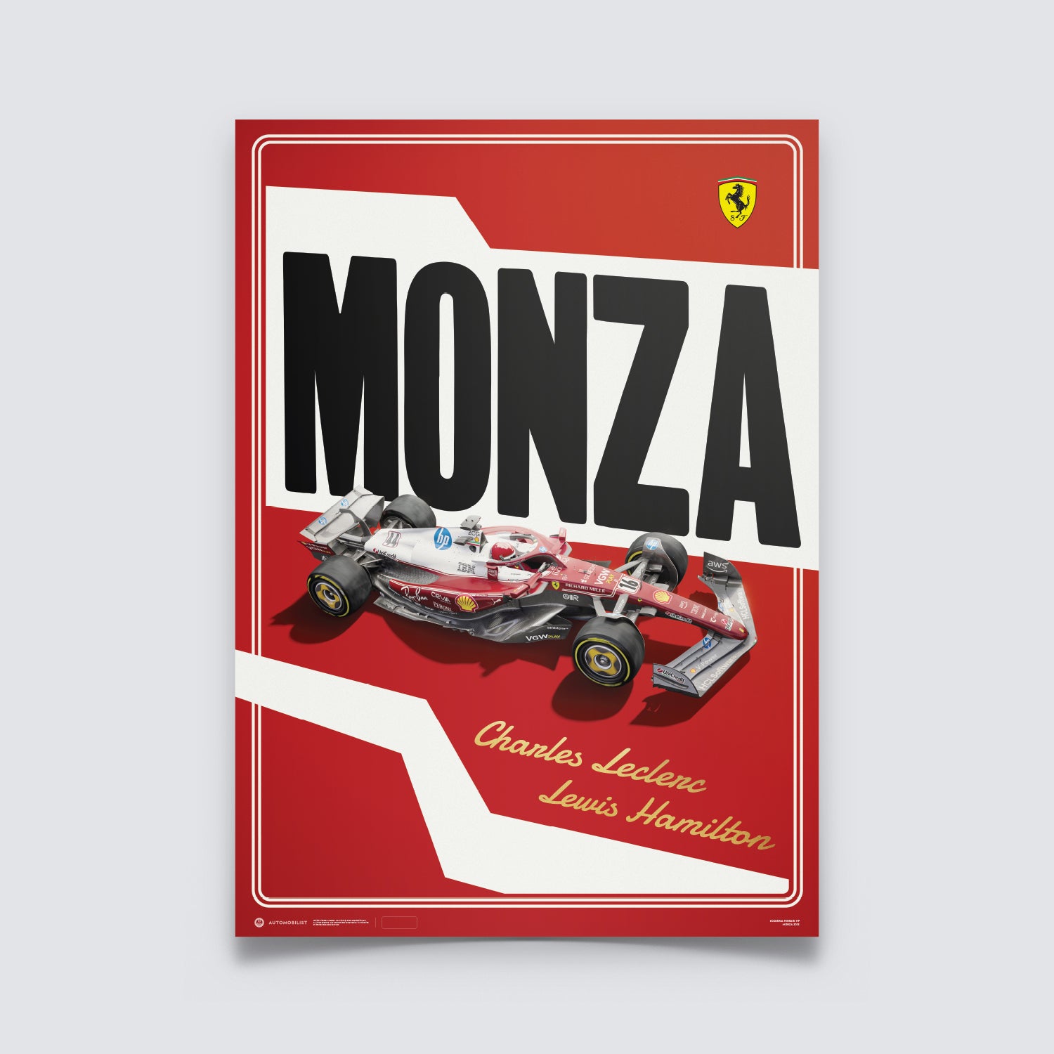 Scuderia Ferrari HP - SF-25 Monza special livery 2025 | Official Poster