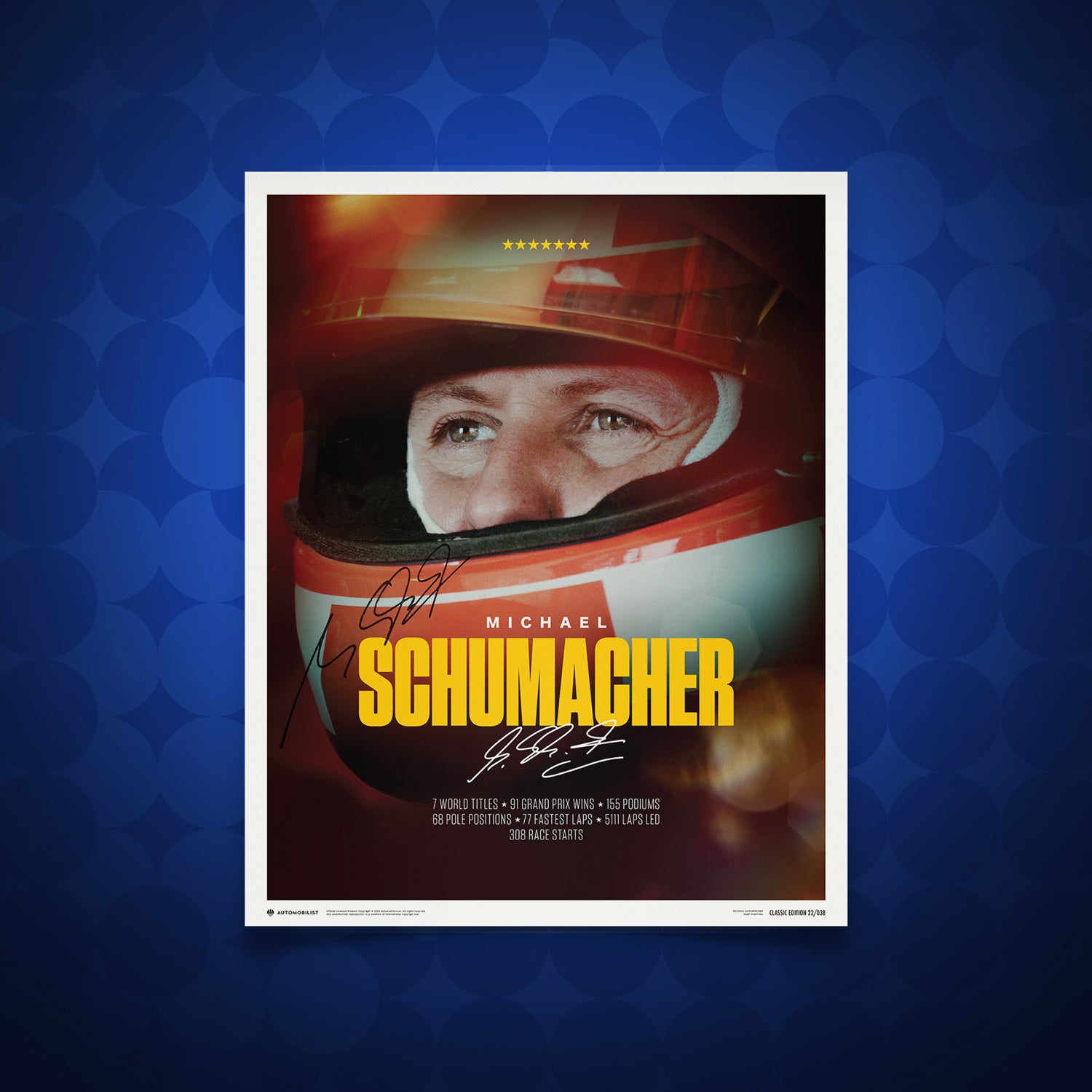 Signed by Mick Schumacher | Michael Schumacher | 2023 Keep Fighting | Framed Poster