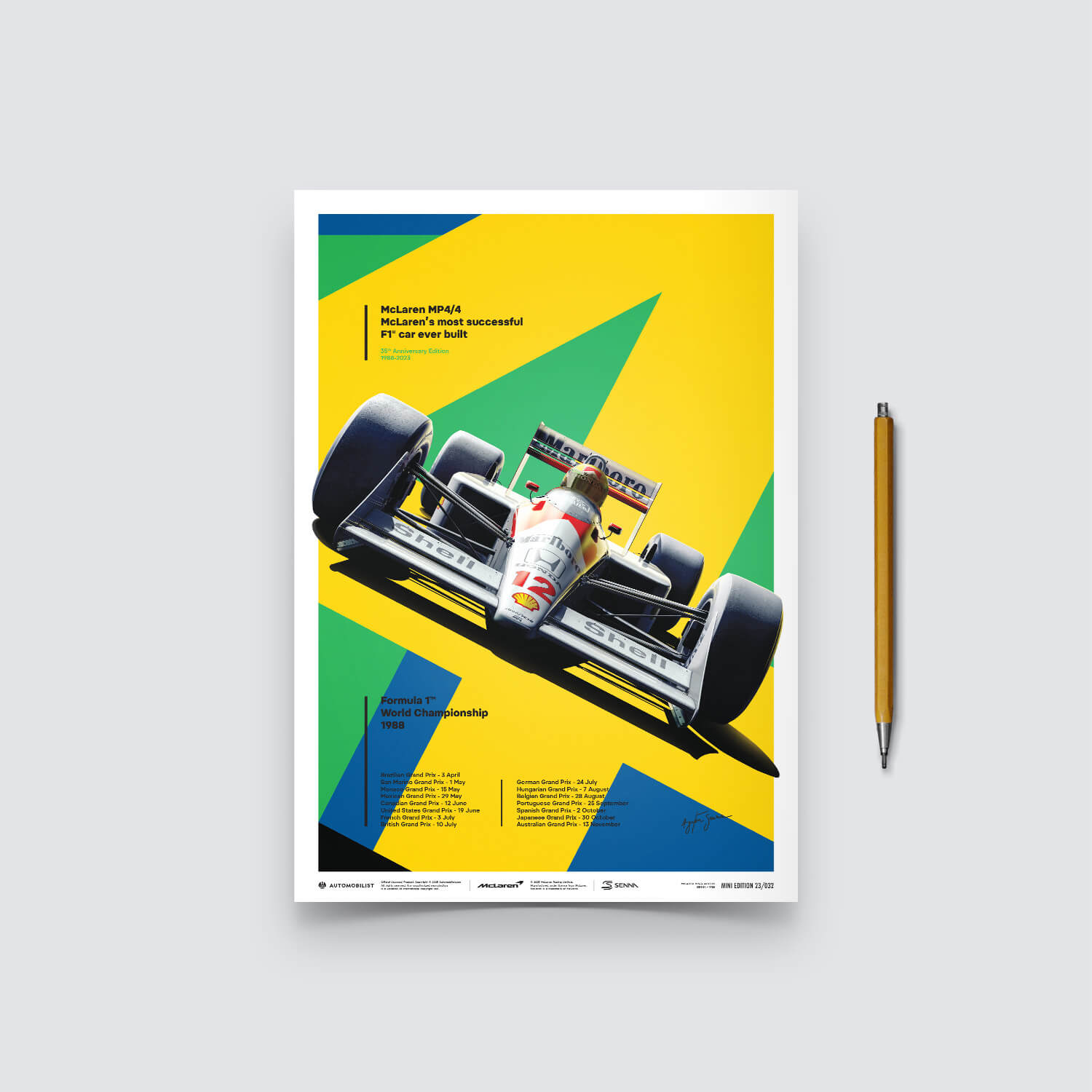McLaren MP4/4 - Ayrton Senna - San Marino GP - 35th Anniversary - 1988