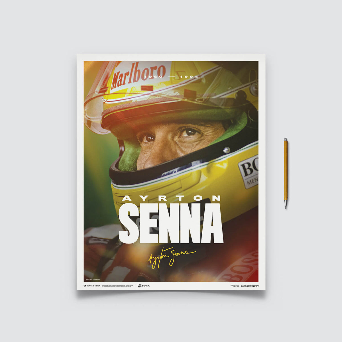 Ayrton Senna | 2023 Designed to Win | Senna Poster | Automobilist