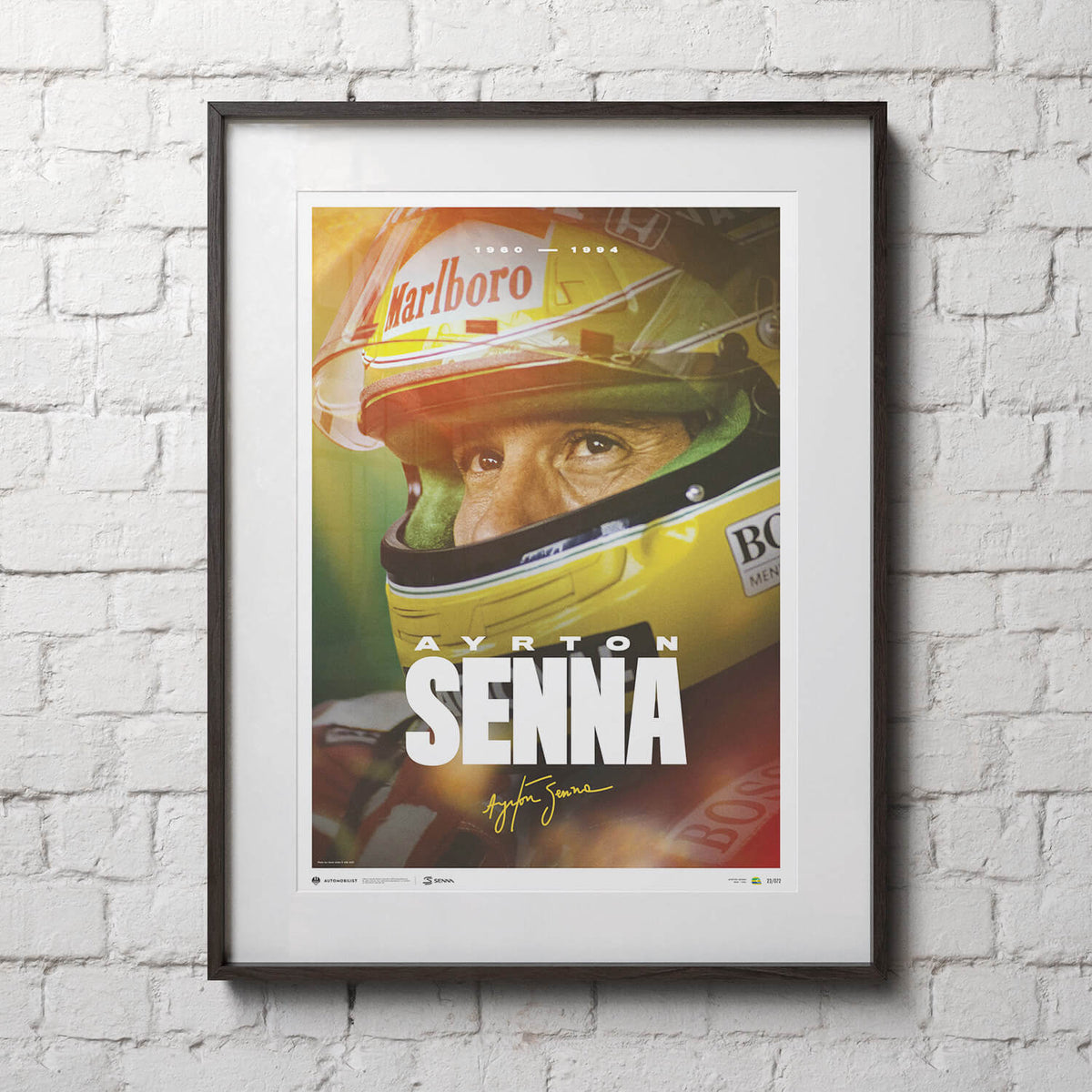 Ayrton Senna | 2023 Designed to Win | Senna Poster | Automobilist