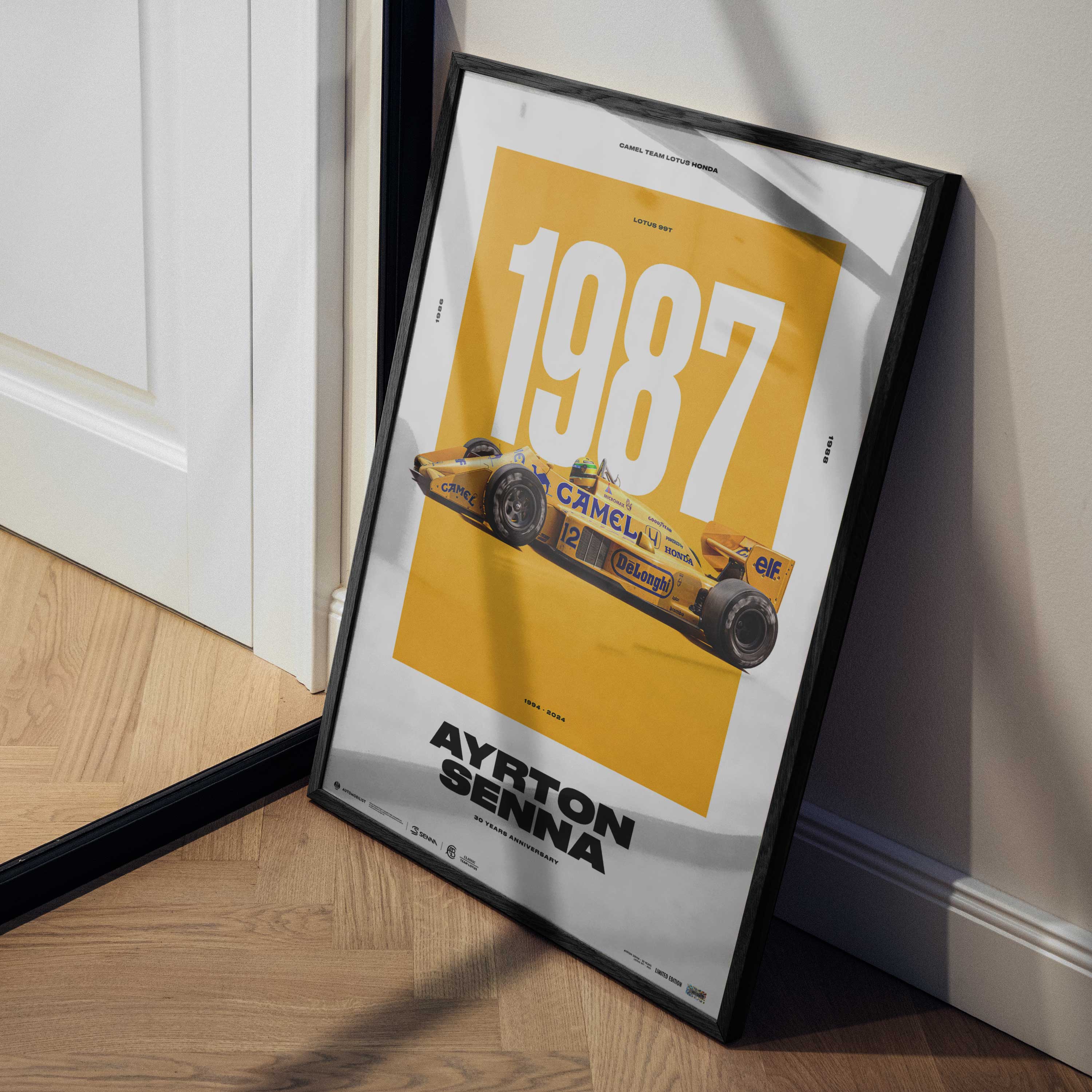 Ayrton Senna Classic Team Lotus 99T | 30 YEARS OF LEGACY | Limited Edition Poster