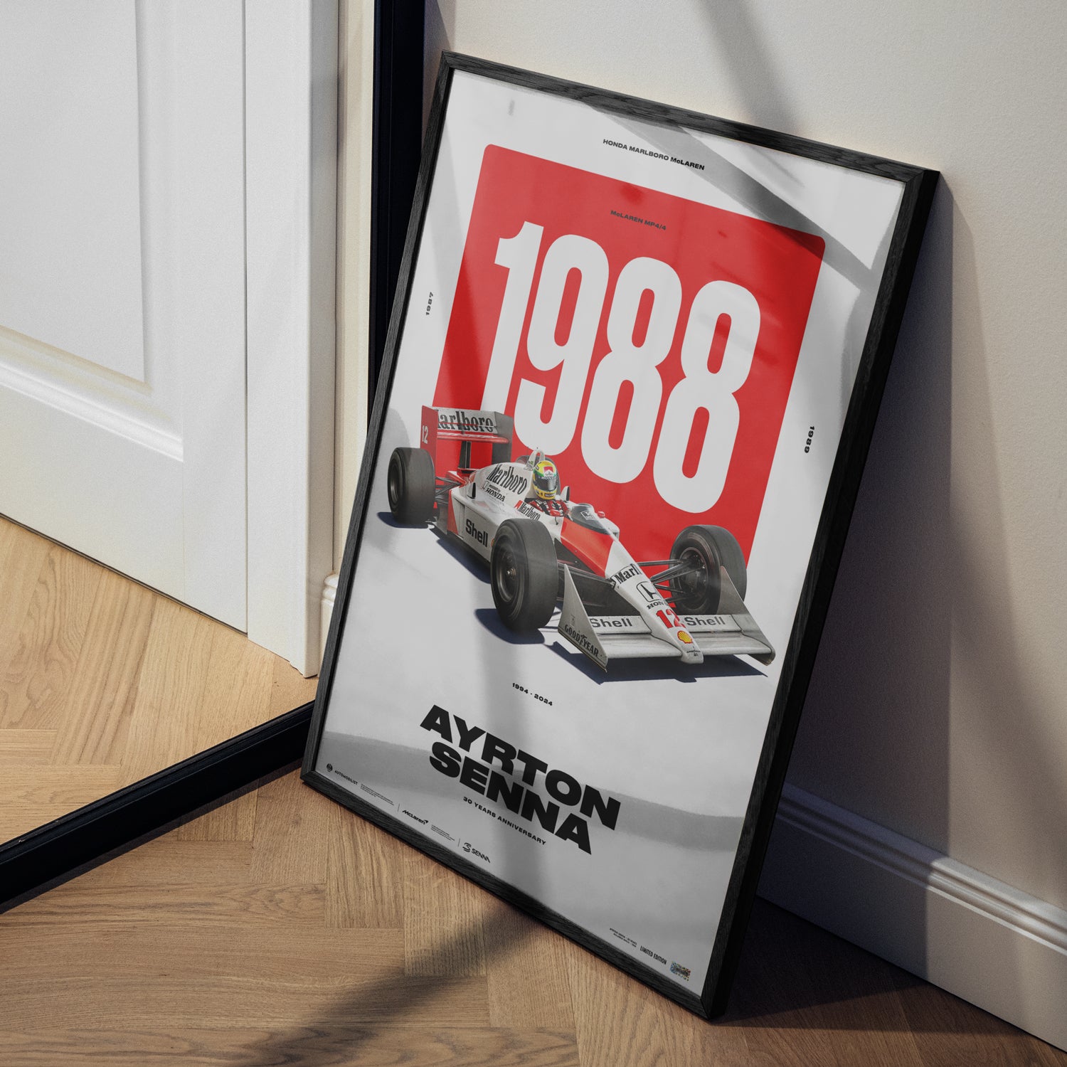 Ayrton Senna McLaren MP4/4 | 30 YEARS OF LEGACY | Limited Edition Poster