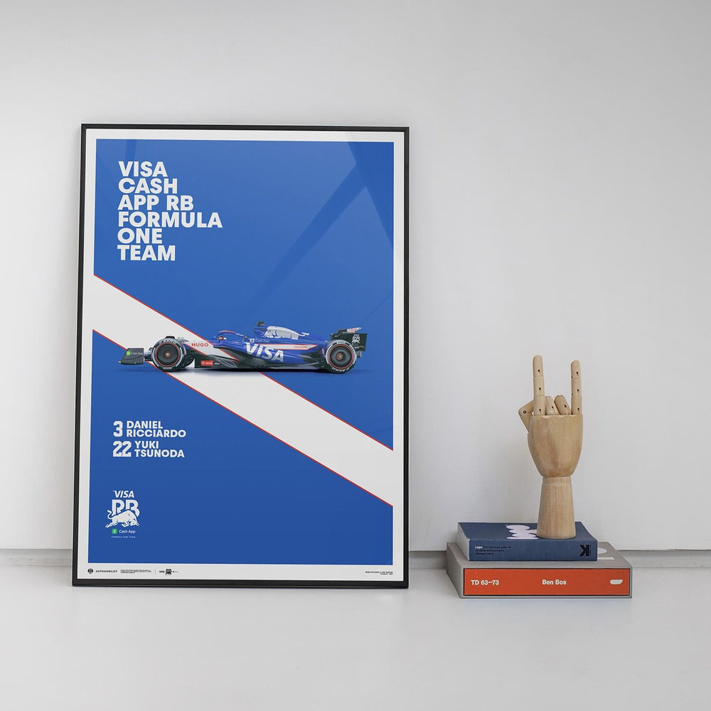 Visa Cash App RB Formula One Team VCARB 01 2024 Red Bull Poster Automobilist
