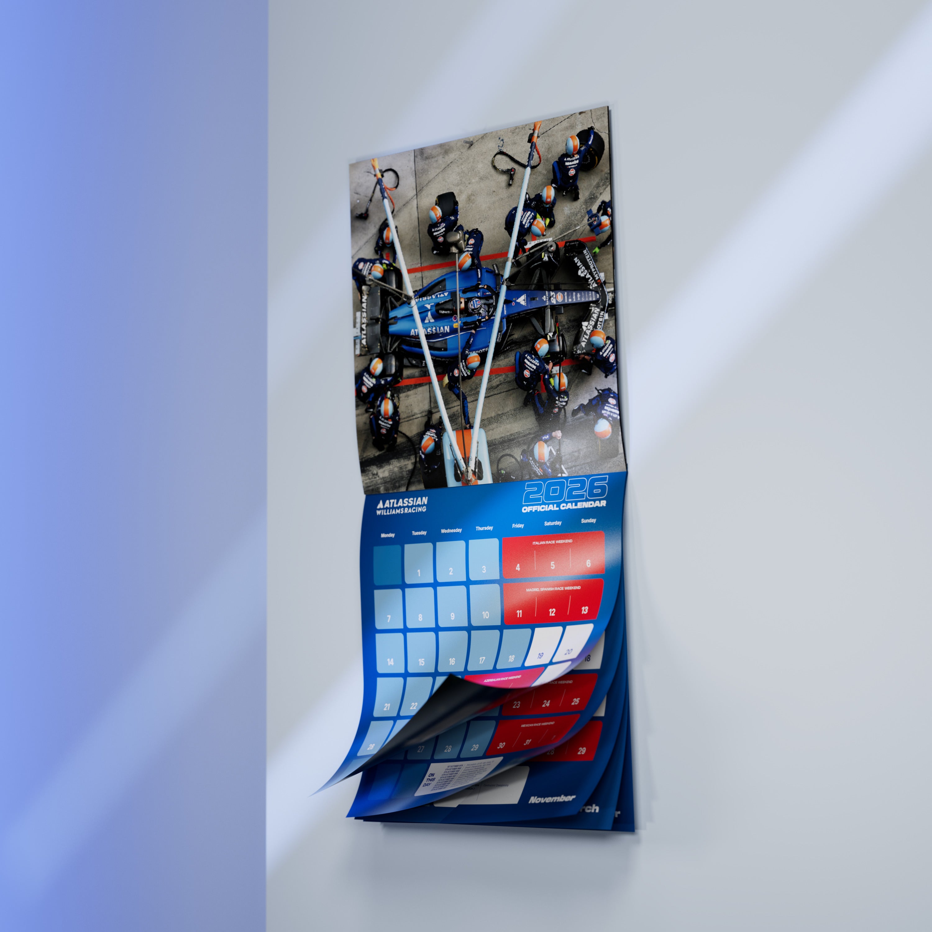 Atlassian Williams Racing Official Calendar - 2026