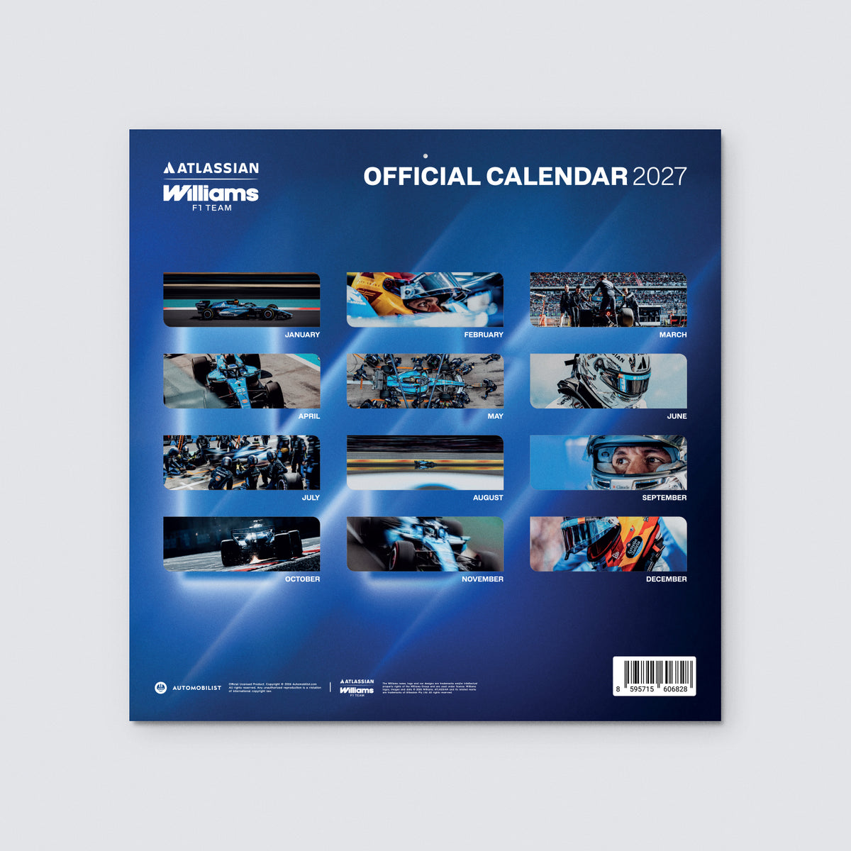 Atlassian Williams F1 Team - Official Calendar - 2027
