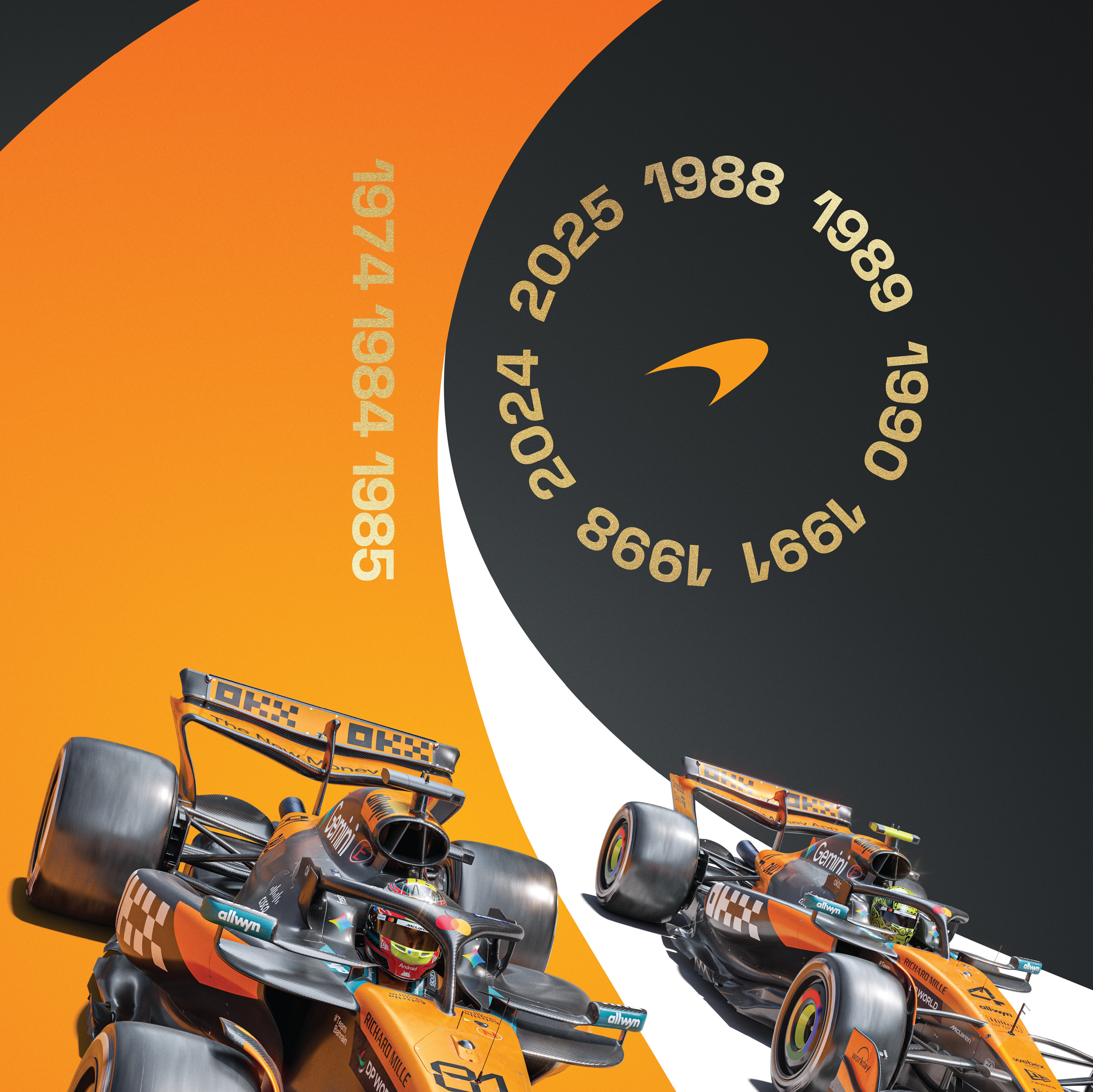 McLaren Formula 1 Team | 2025 Constructors’ World Champions | Official Poster