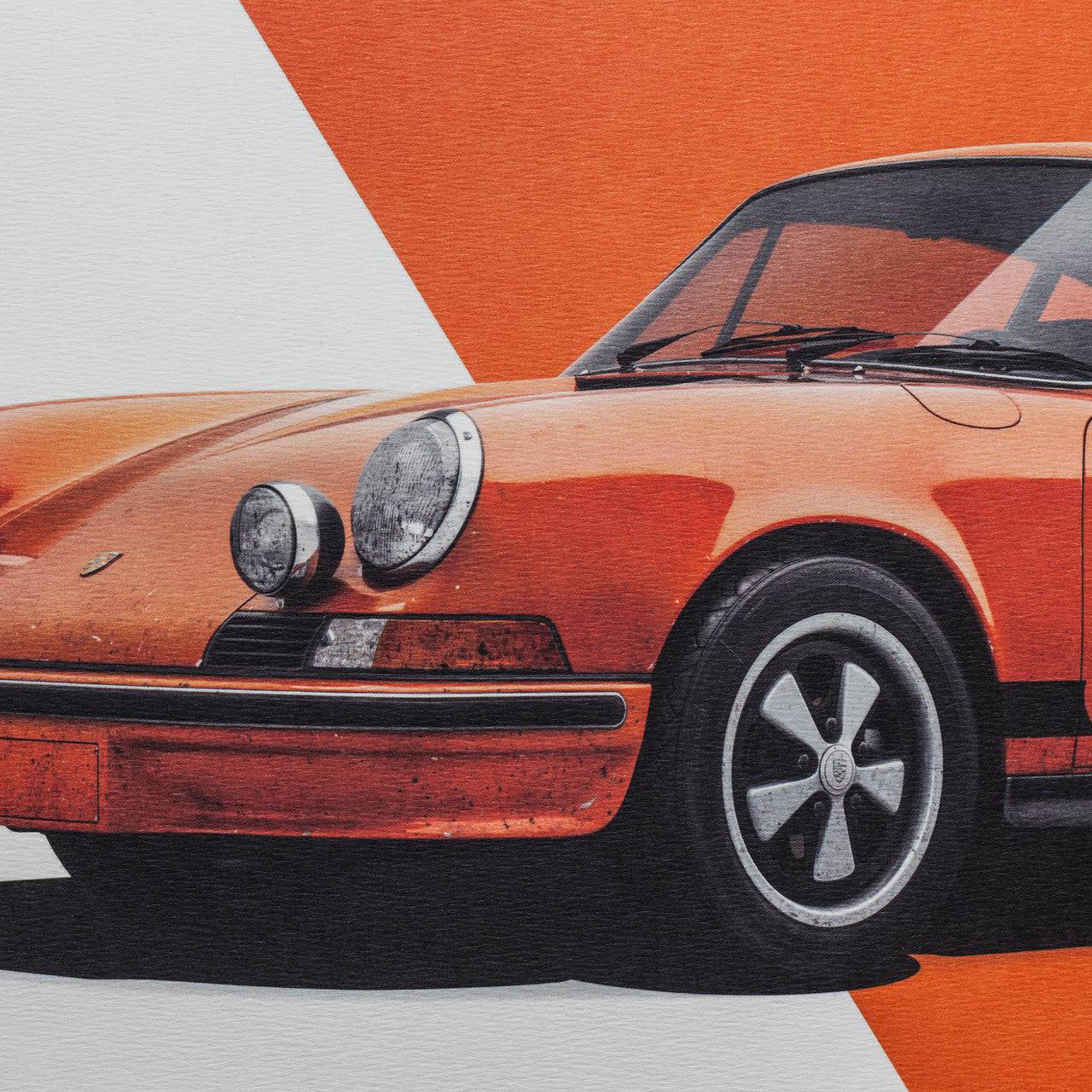 Porsche 911 RS - Orange - Limited Poster