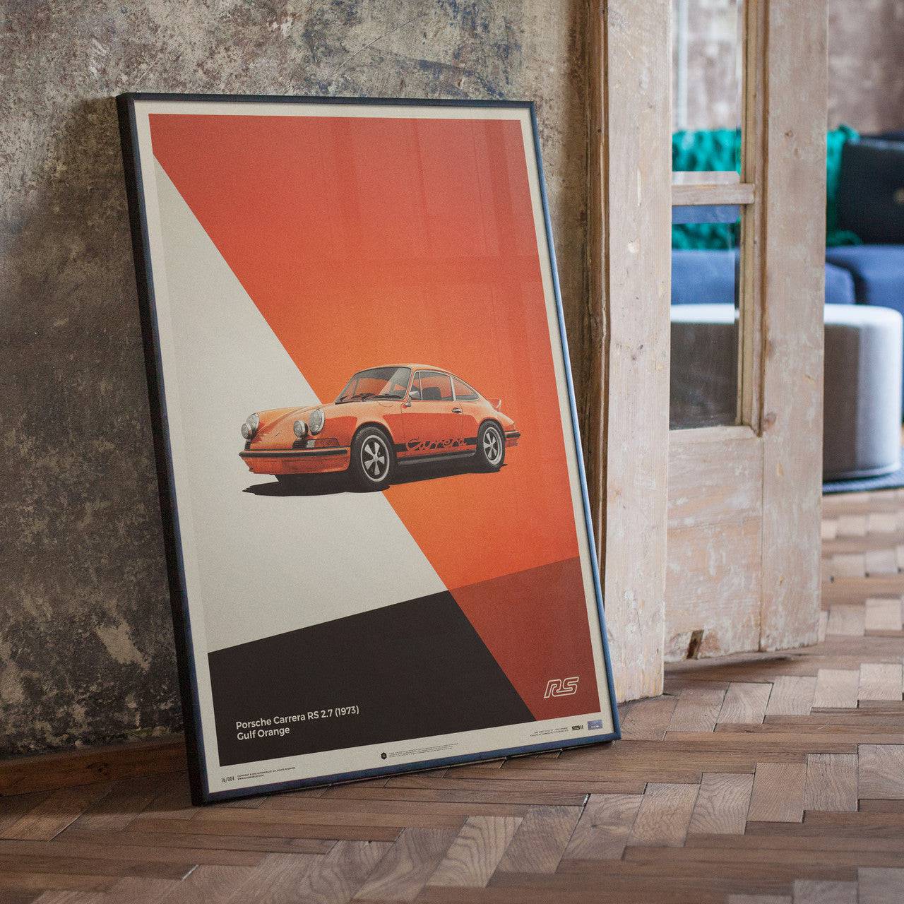 Porsche 911 RS - Orange - Limited Poster