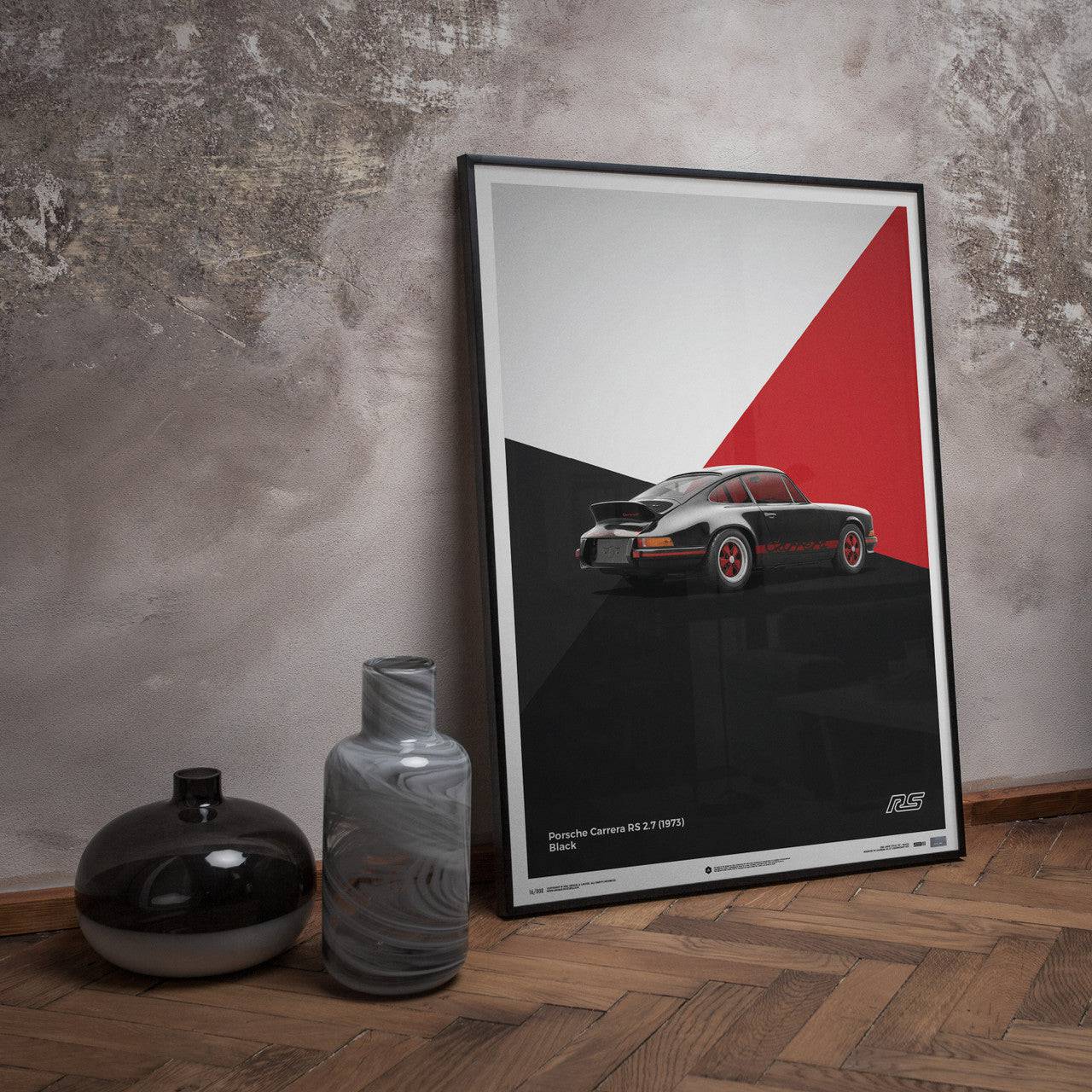 Porsche 911 RS - Black - Limited Poster