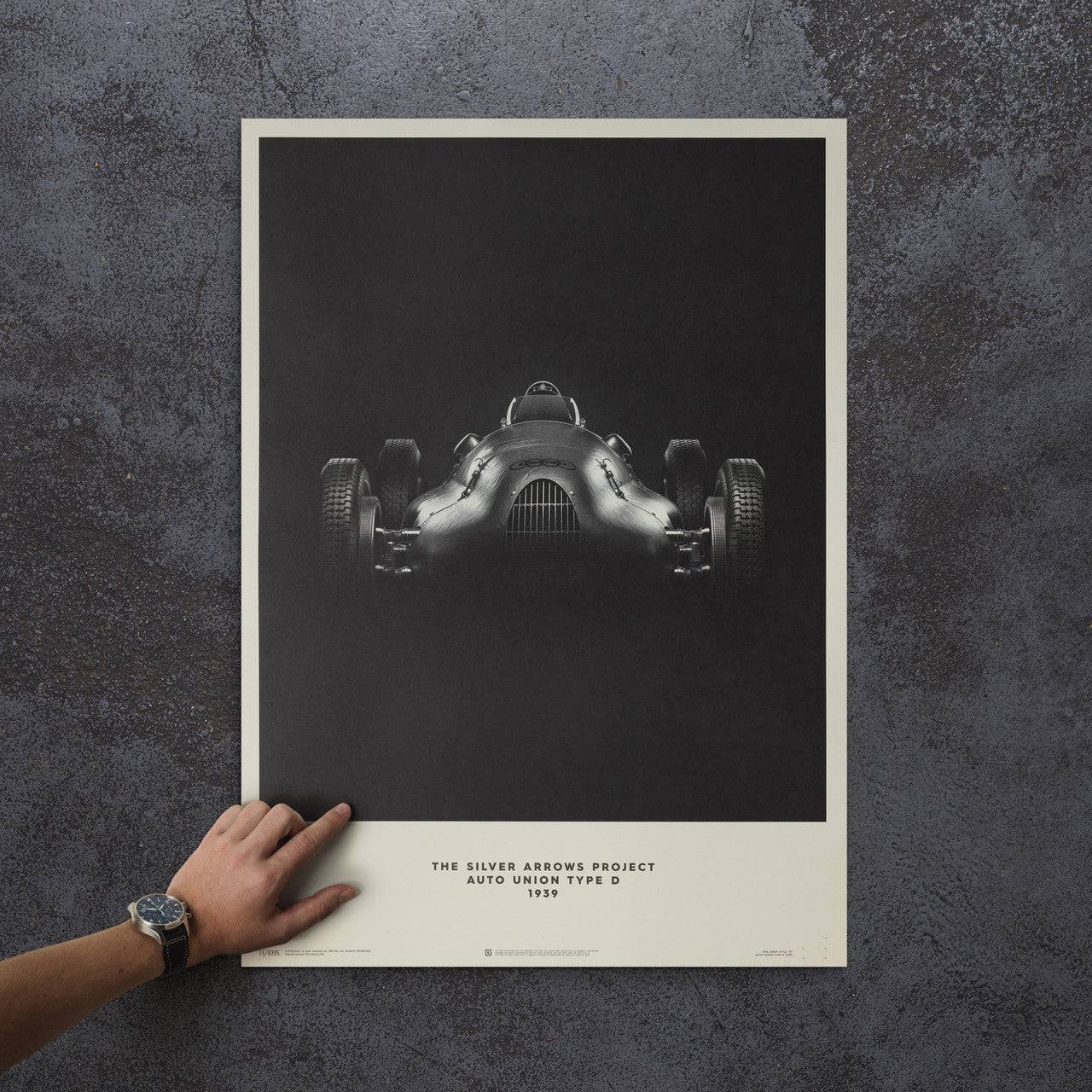 Auto Union Type D - Silver - 1939 - Poster