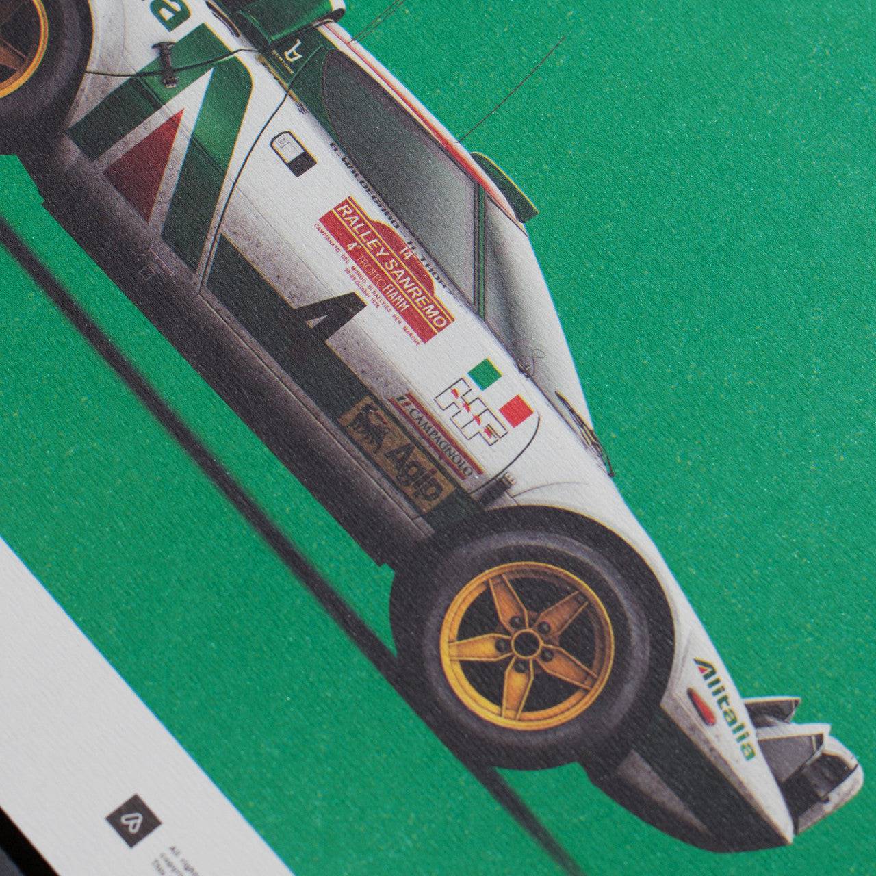 Lancia Stratos HF - Green - Alitalia - 1976- Limited Poster