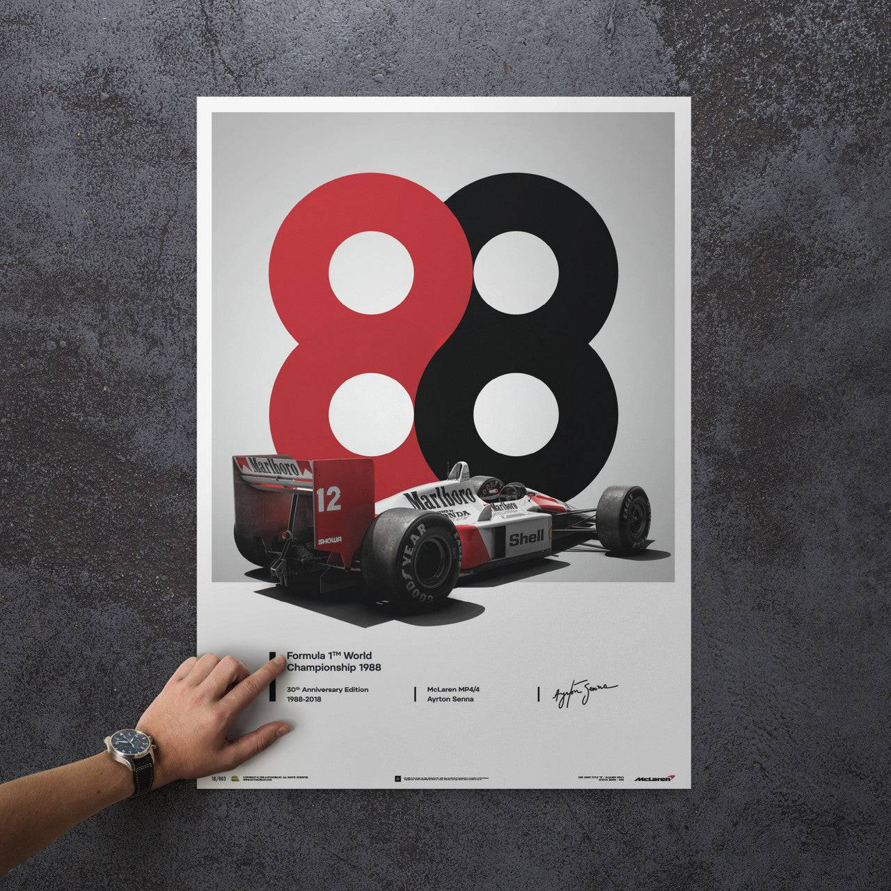 McLaren MP4/4 - Ayrton Senna - 88 - San Marino GP - 1988 | Unlimited Edition