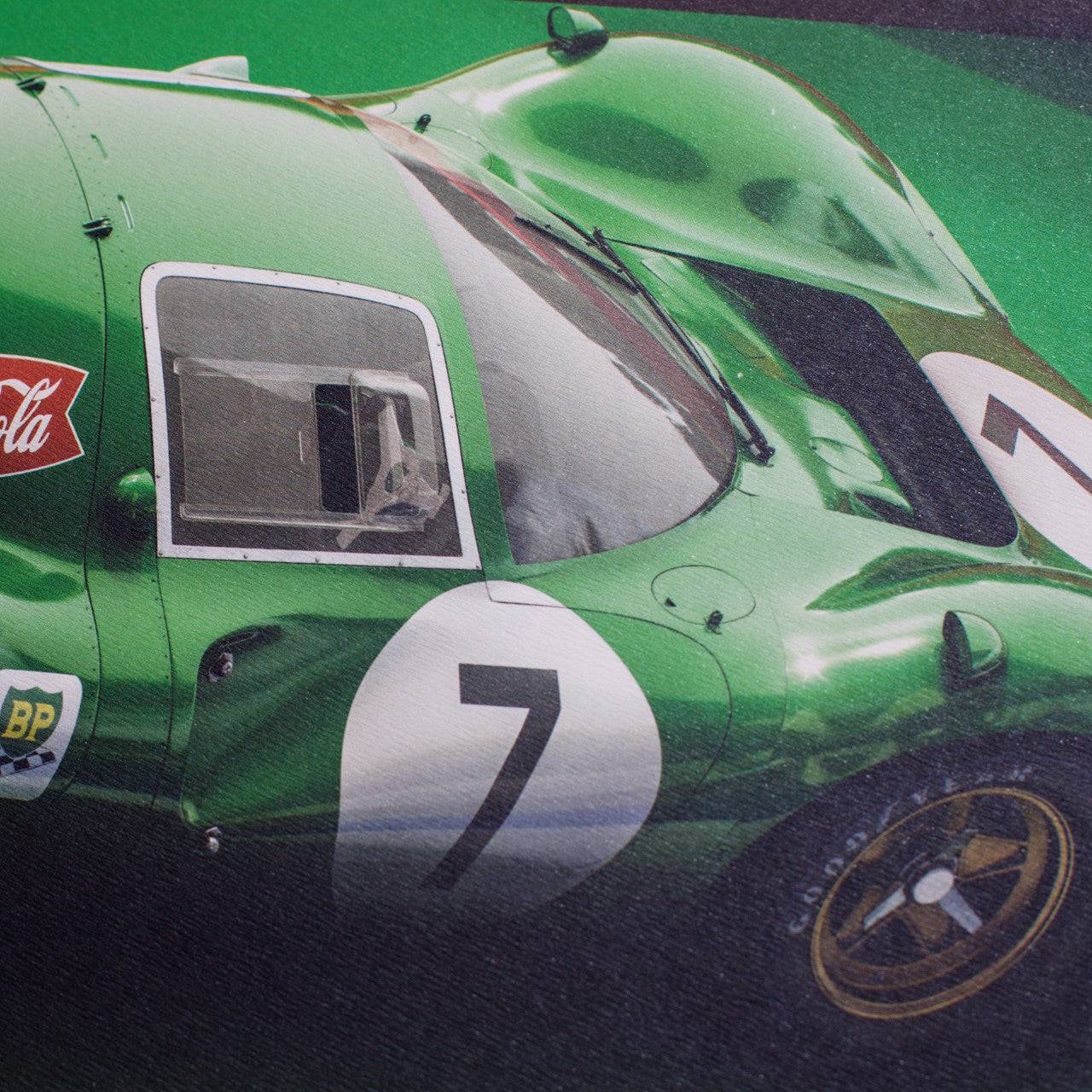 Ferrari 412P - Green - Kyalami 9 Hour - 1967 - Limited Poster