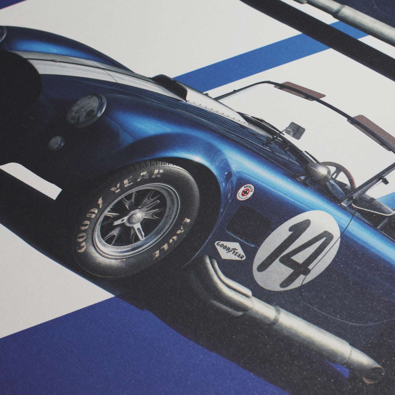 Shelby-Ford AC Cobra Mk III - Blue - 1965 - Limited Poster