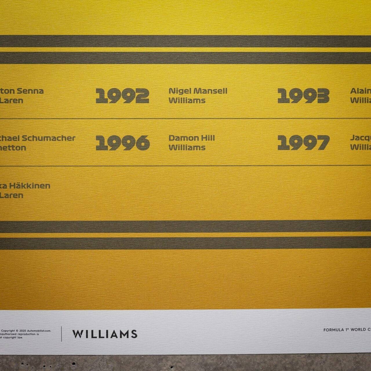 FORMULA 1® DECADES - 90s Williams | Limited Edition