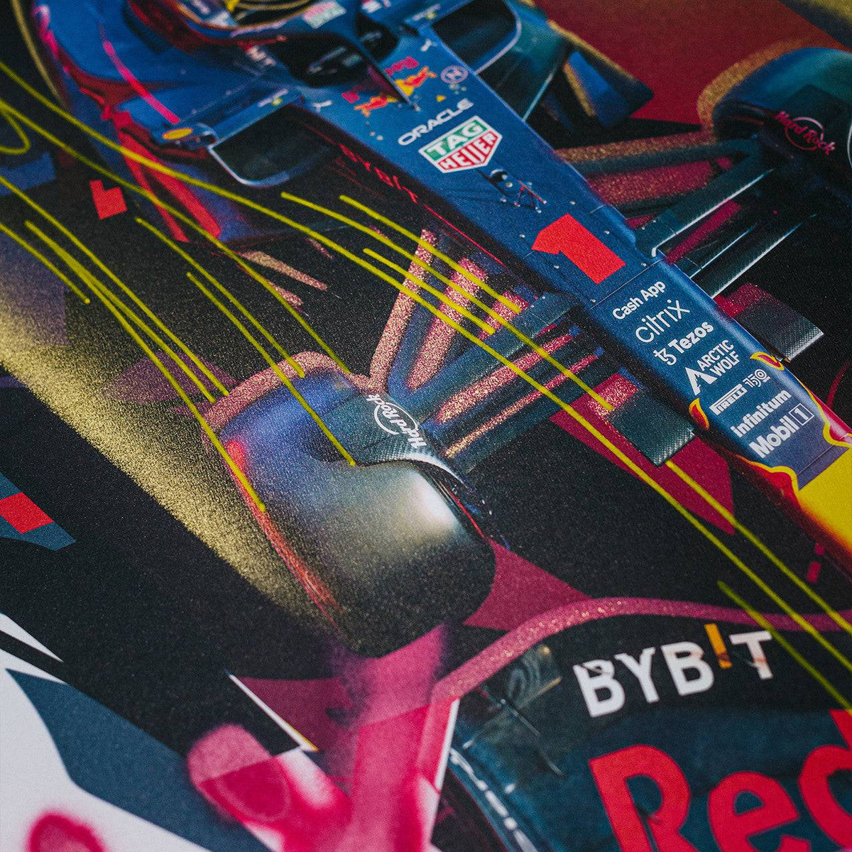 Max Verstappen | 2022 Art to the Max | Art Edition #16/25 Oracle Red ...