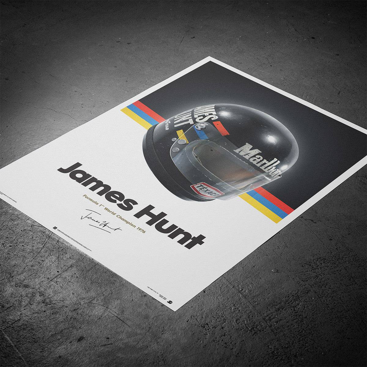 James Hunt  - Helmet - 1976 - Poster