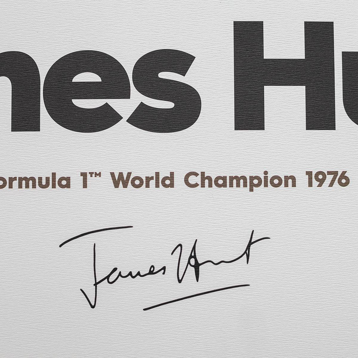 James Hunt  - Helmet - 1976 - Poster