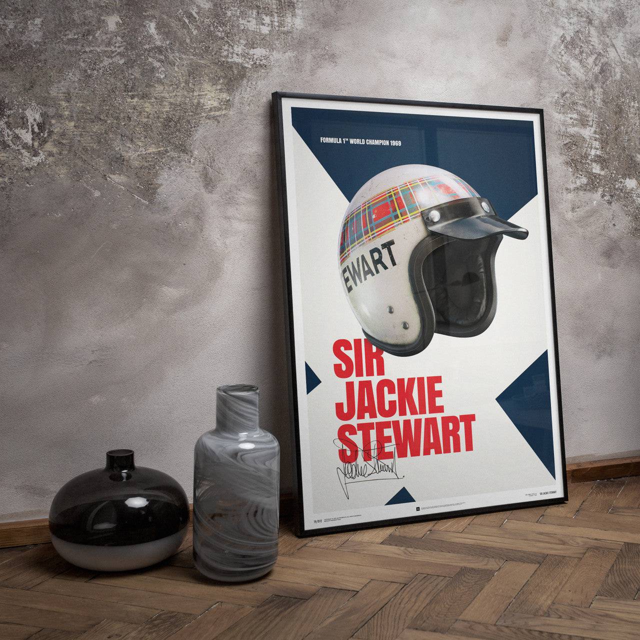 Sir Jackie Stewart - Helmet - 1969 - Poster