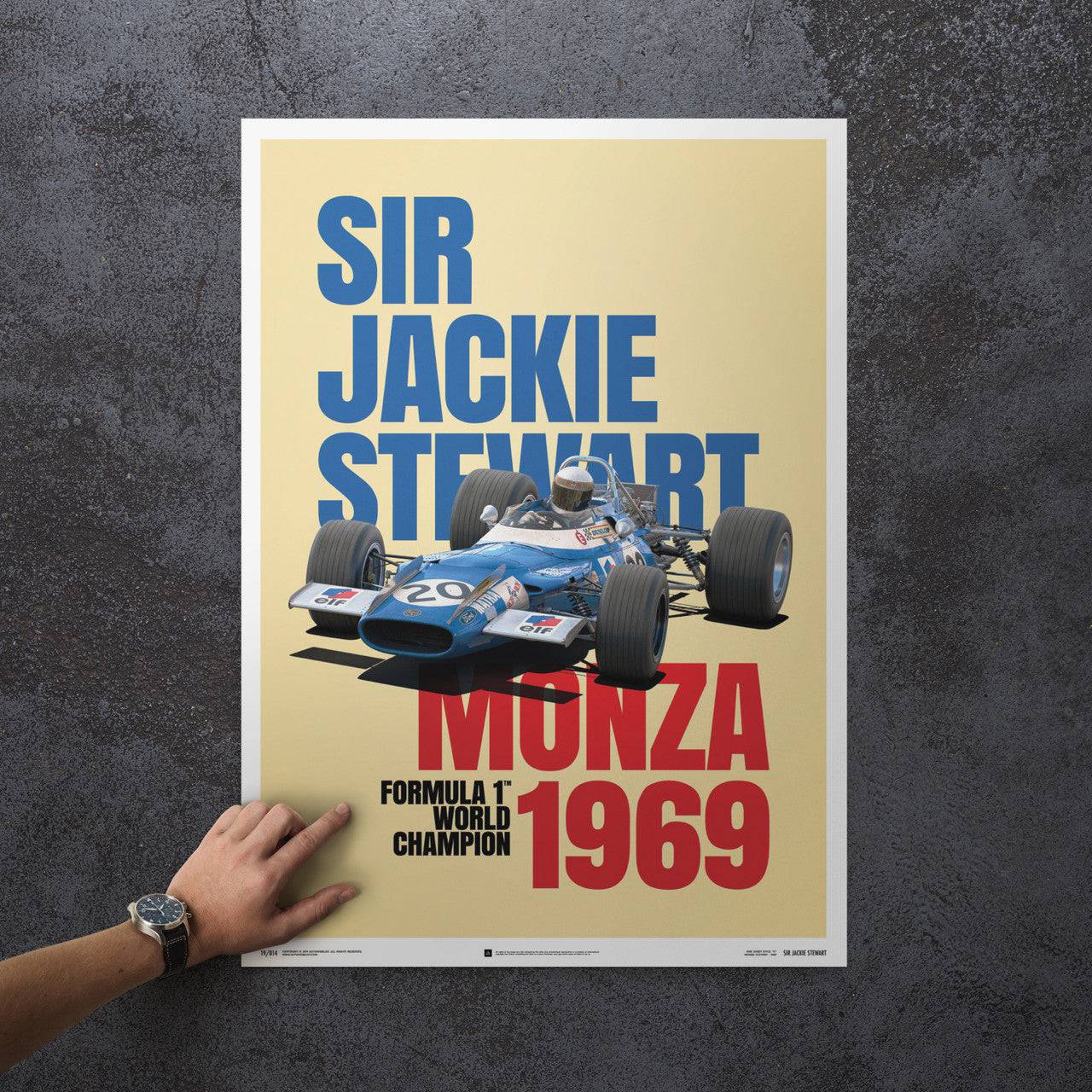 Matra MS80 - Sir Jackie Stewart - Monza Victory - 1969 - Poster