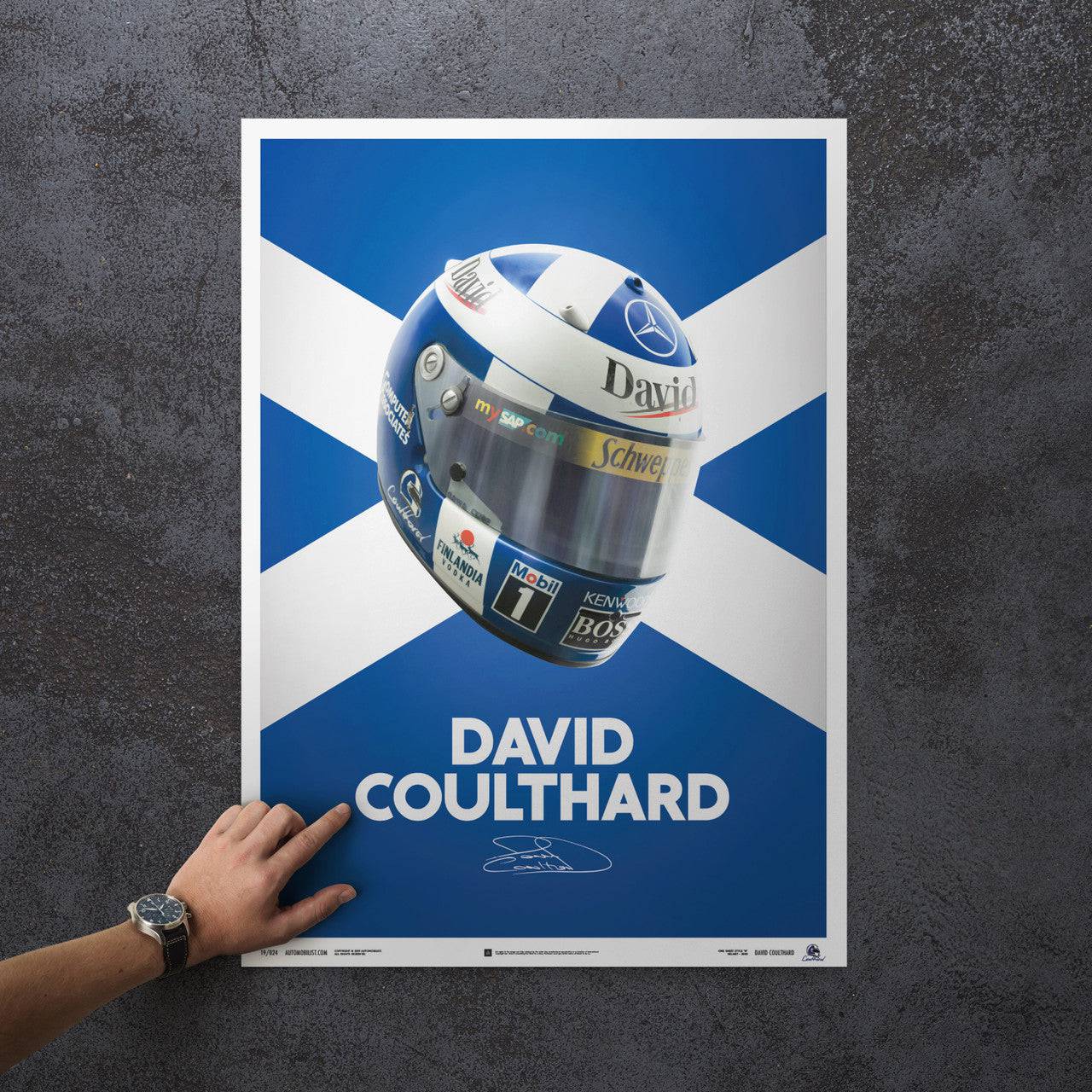 David coulthard hot sale helmet