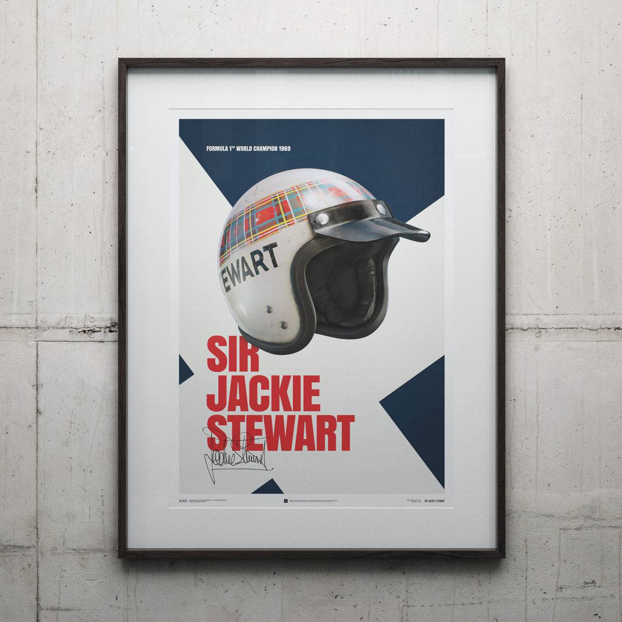 Sir Jackie Stewart - Helmet - 1969 - Poster