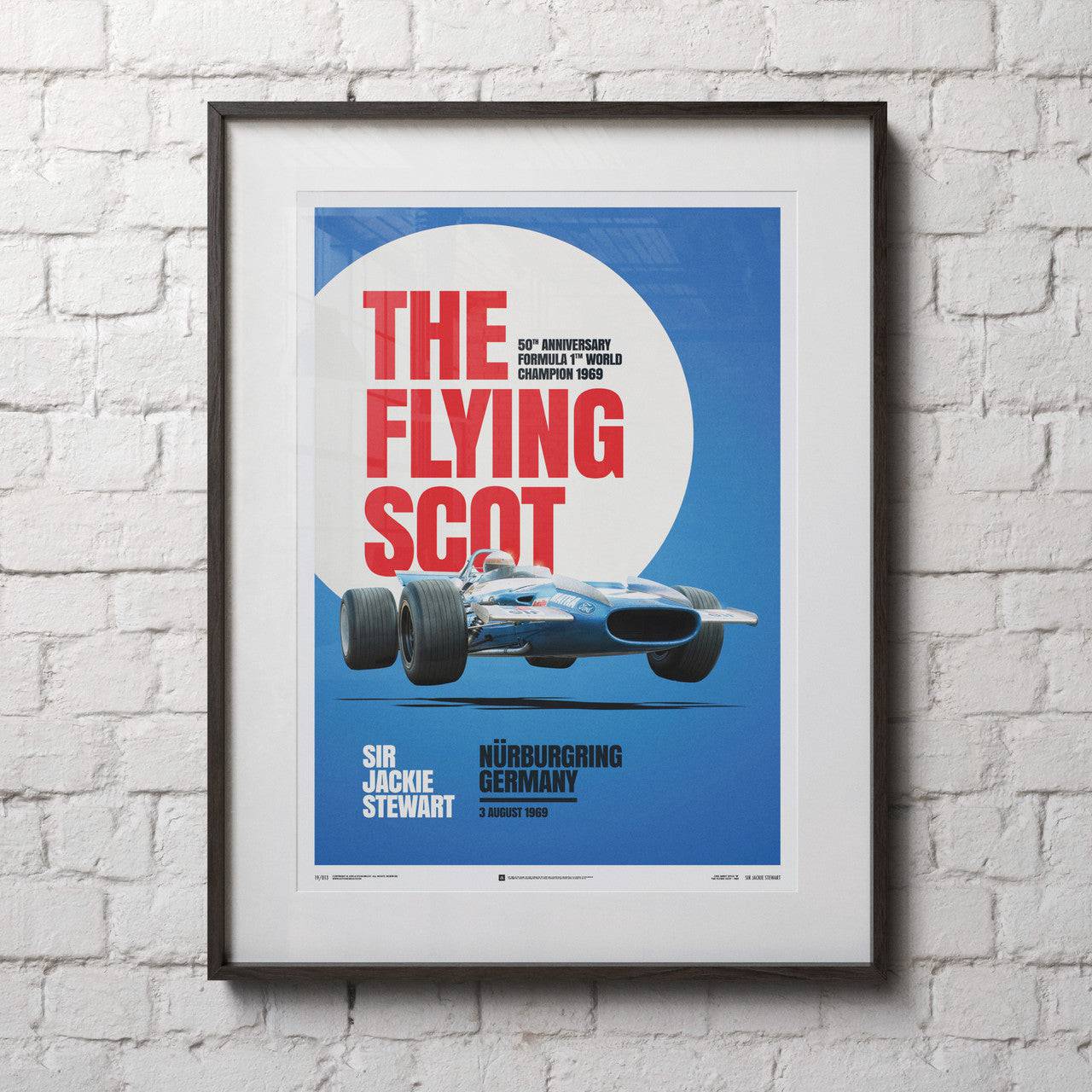 Matra MS80 - Sir Jackie Stewart - The Flying Scot - Nürburgring GP - 1969 - Poster