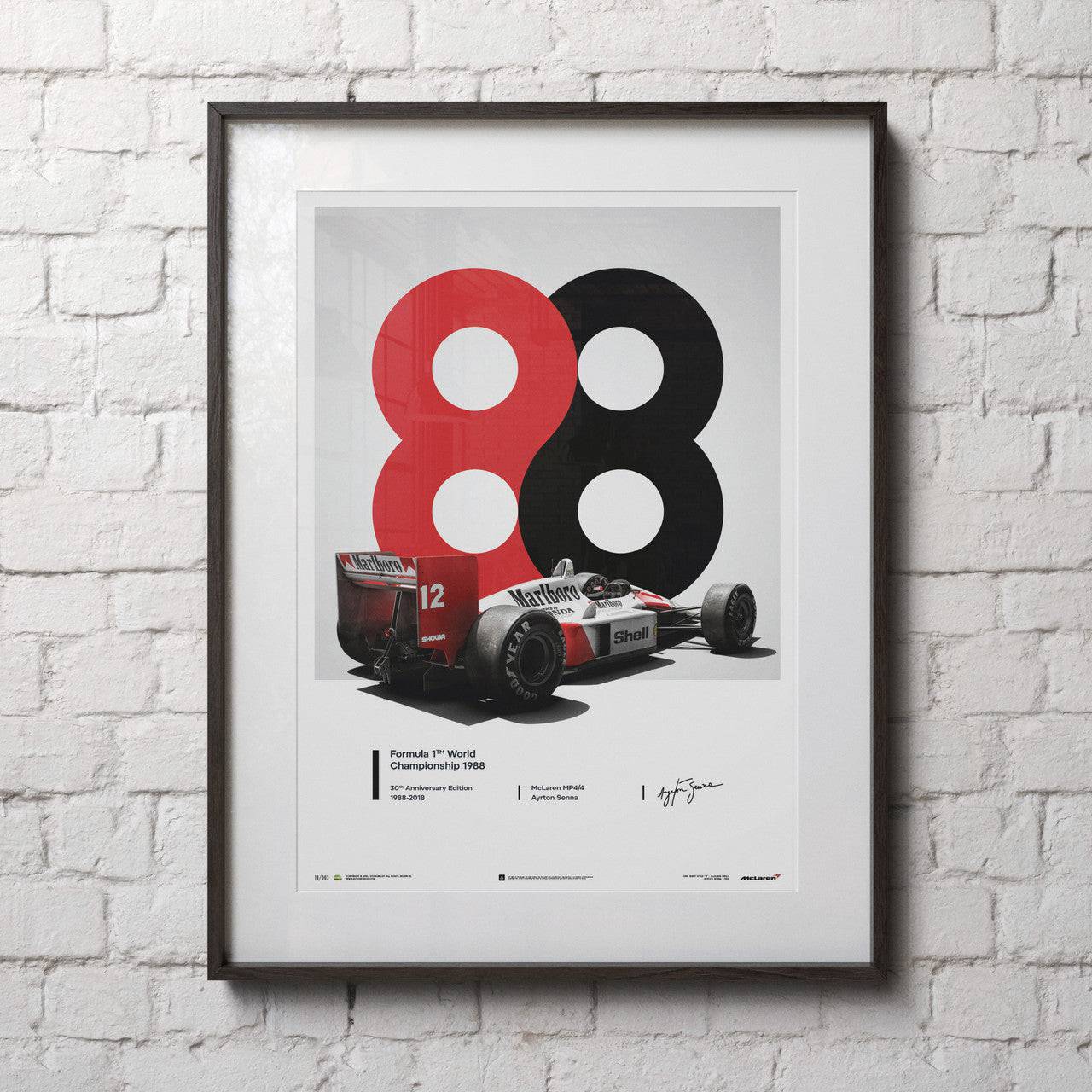 Automobilist Poster McLaren Fernando Alonso F1 Abu Dhabi 2018 50 x 70 cm -  Motorsport Merchandise from Le Mans 88 UK