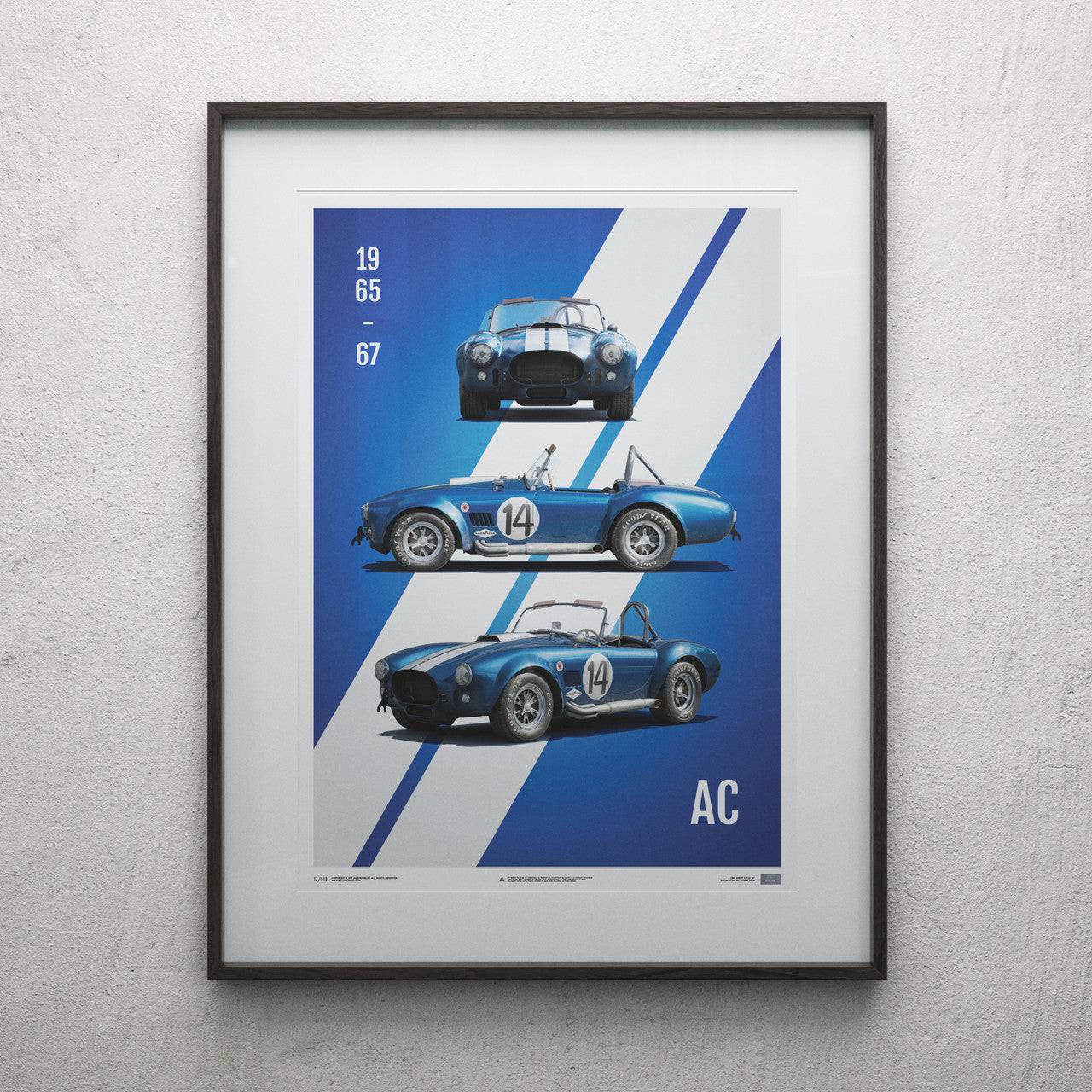 Shelby-Ford AC Cobra Mk III - Blue - 1965 - Limited Poster