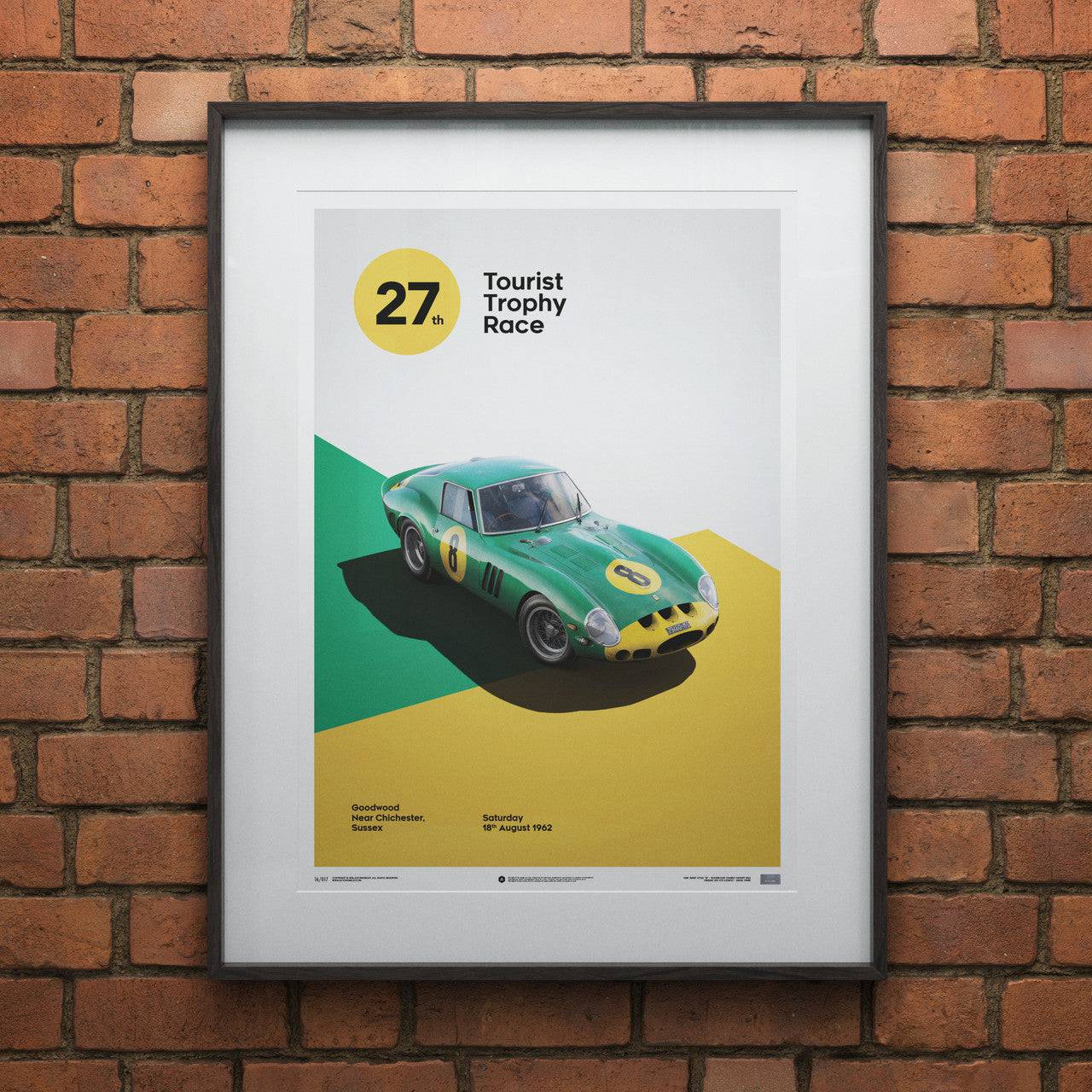 Ferrari 250 GTO - Green - Goodwood TT - 1962 - Limited Poster