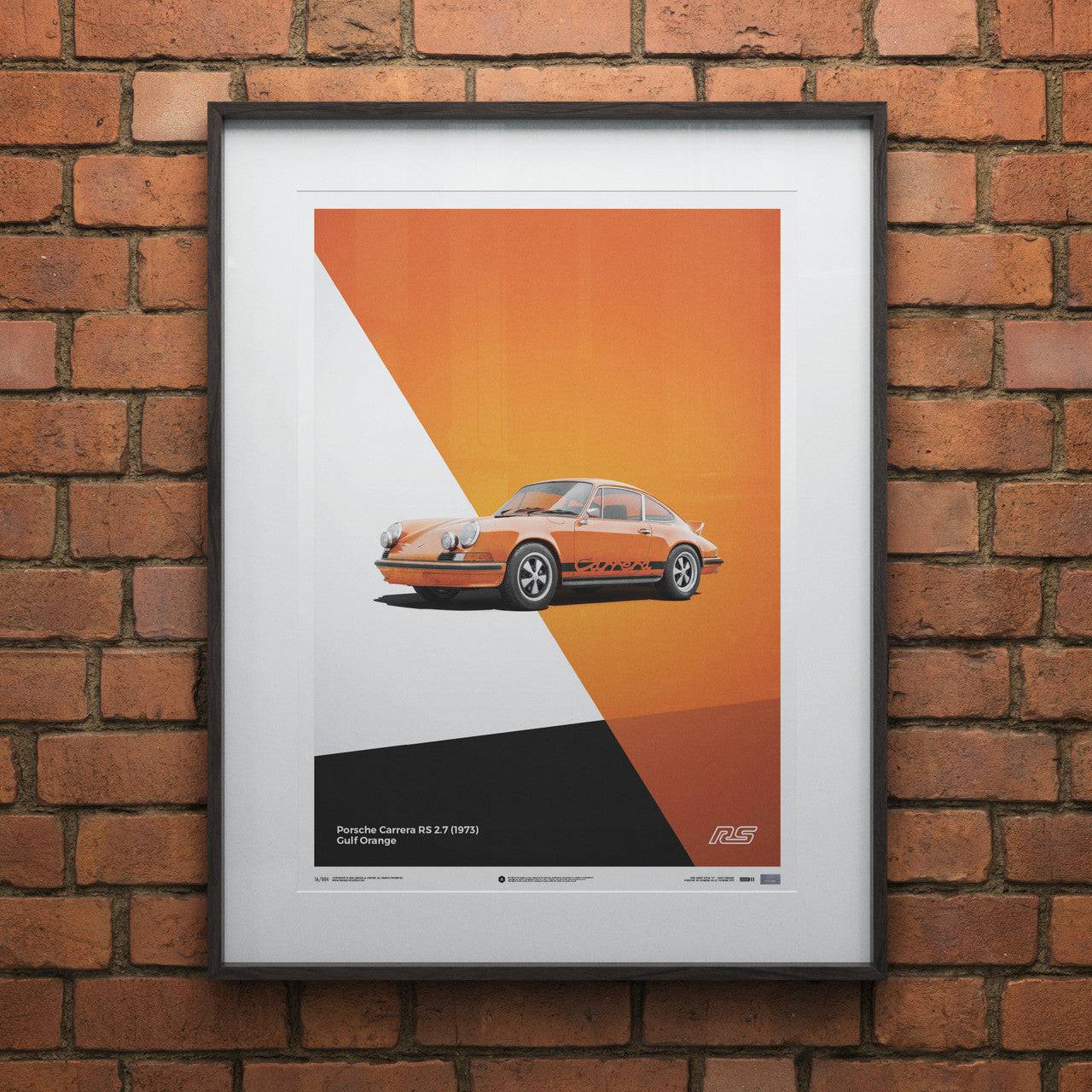 Porsche 911 RS - Orange - Limited Poster