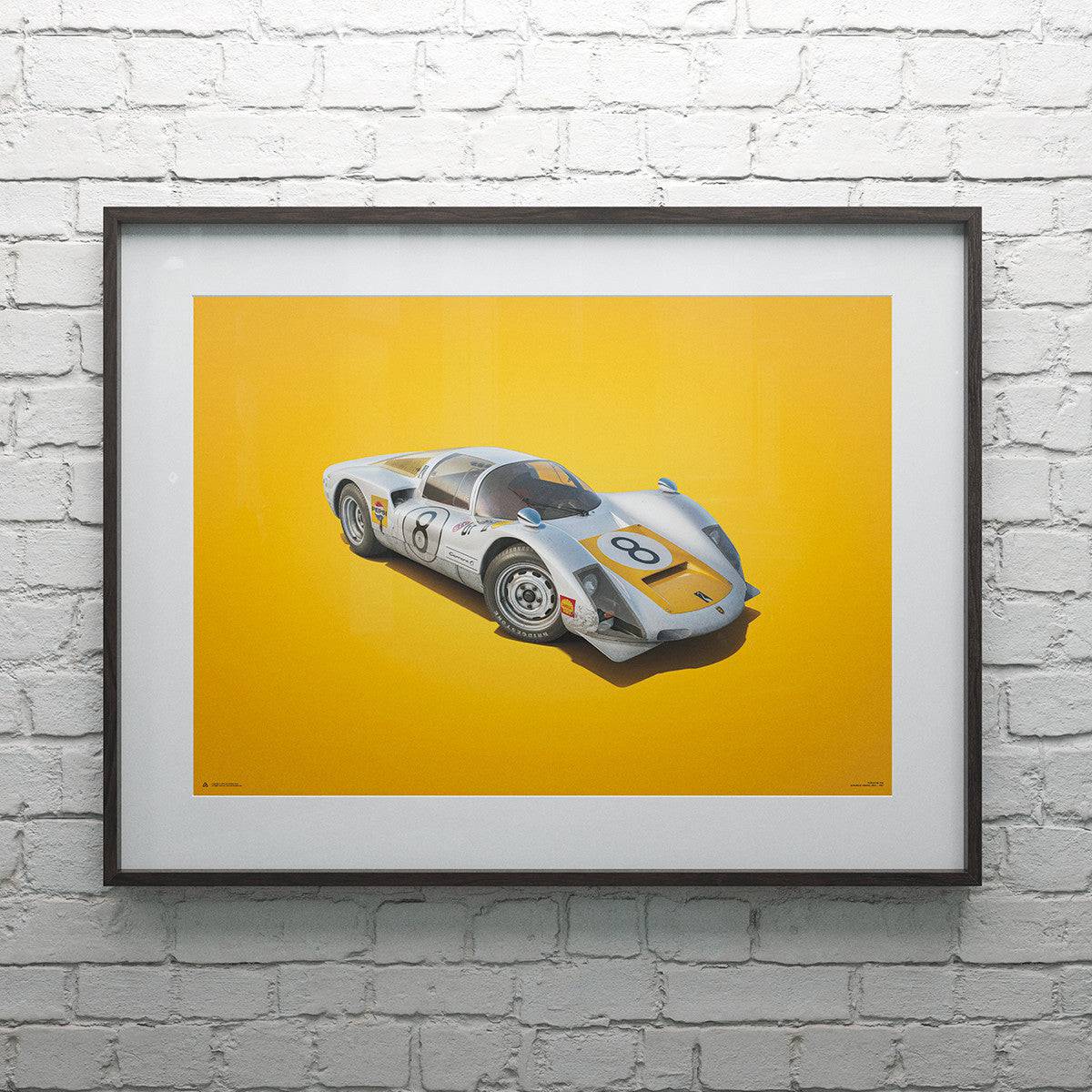 Porsche 906 - White - Japanese GP - 1967 - Colors of Speed Poster