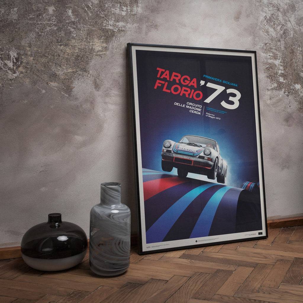 Porsche 911 RSR - Martini - Targa Florio - 1973 - Limited Poster | Unique #s #1