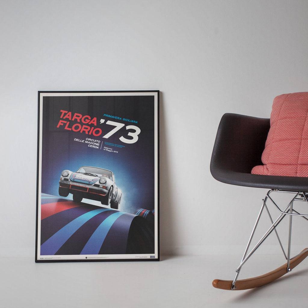 Porsche 911 RSR - Martini - Targa Florio - 1973 - Limited Poster | Unique #s #1