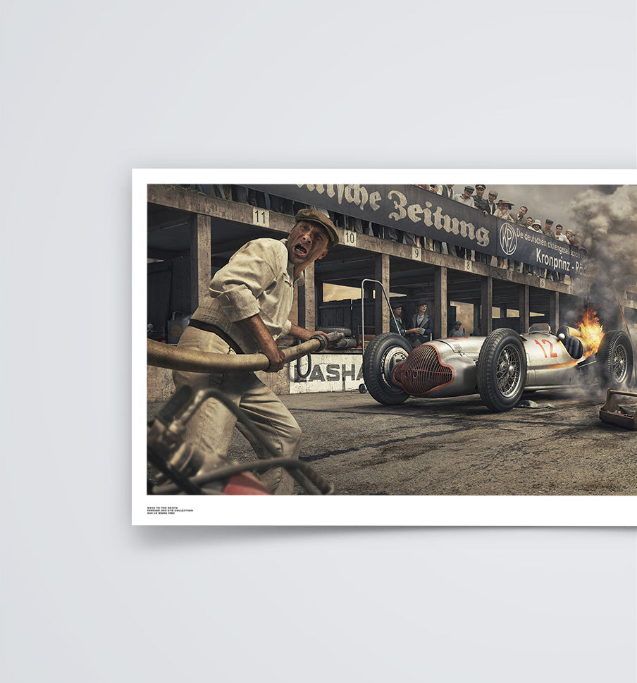 Burn And Crash - Mercedes-Benz - Silver Arrows - Manfred von Brauchitsch - Nürburging - 1938 - Automobilist