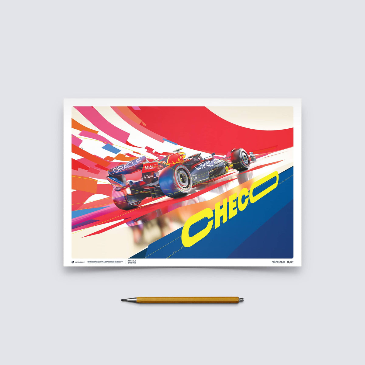 Sergio Pérez | 2022 Oracle Red Bull Racing | Red Bull Poster | Automobilist