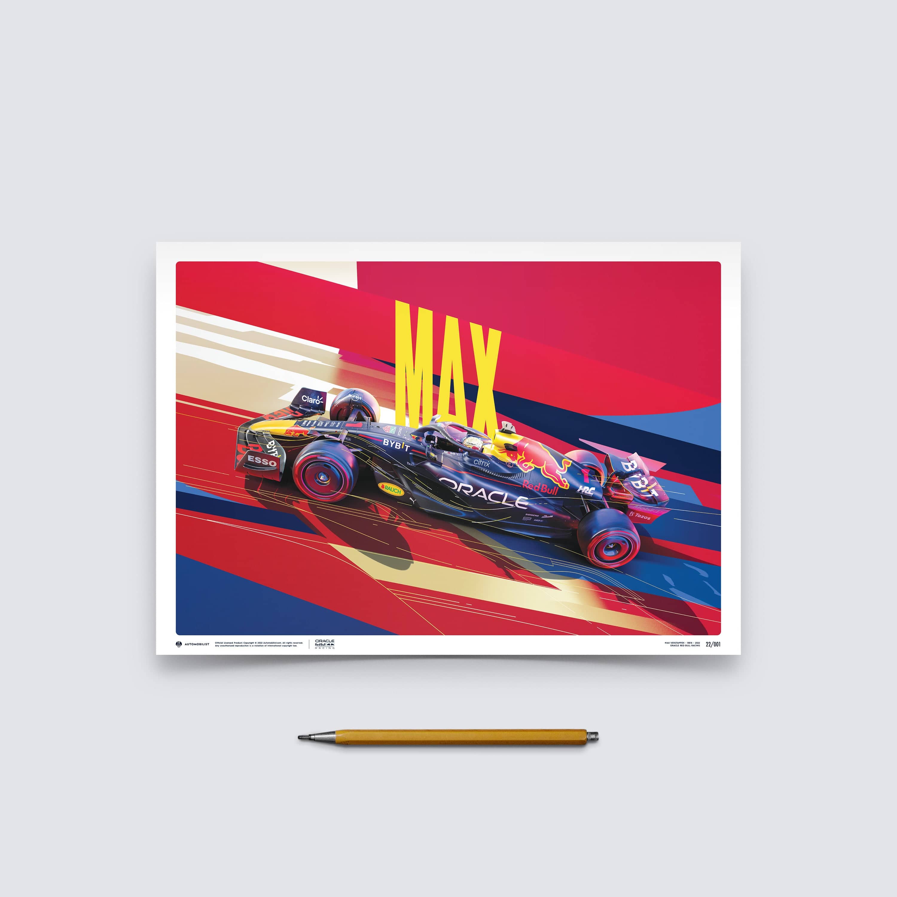 Oracle Red Bull Racing - Sergio Perez - 2022 Reproduction d'art