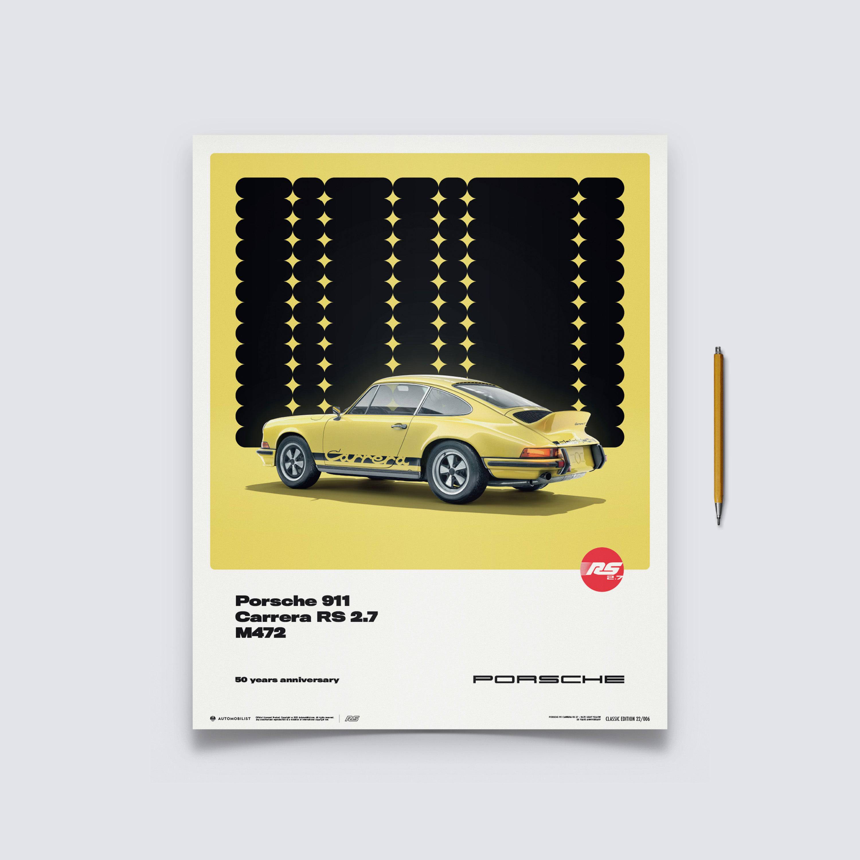 Porsche 911 Carrera RS 2.7 - 50th Anniversary - 1973 - Yellow
