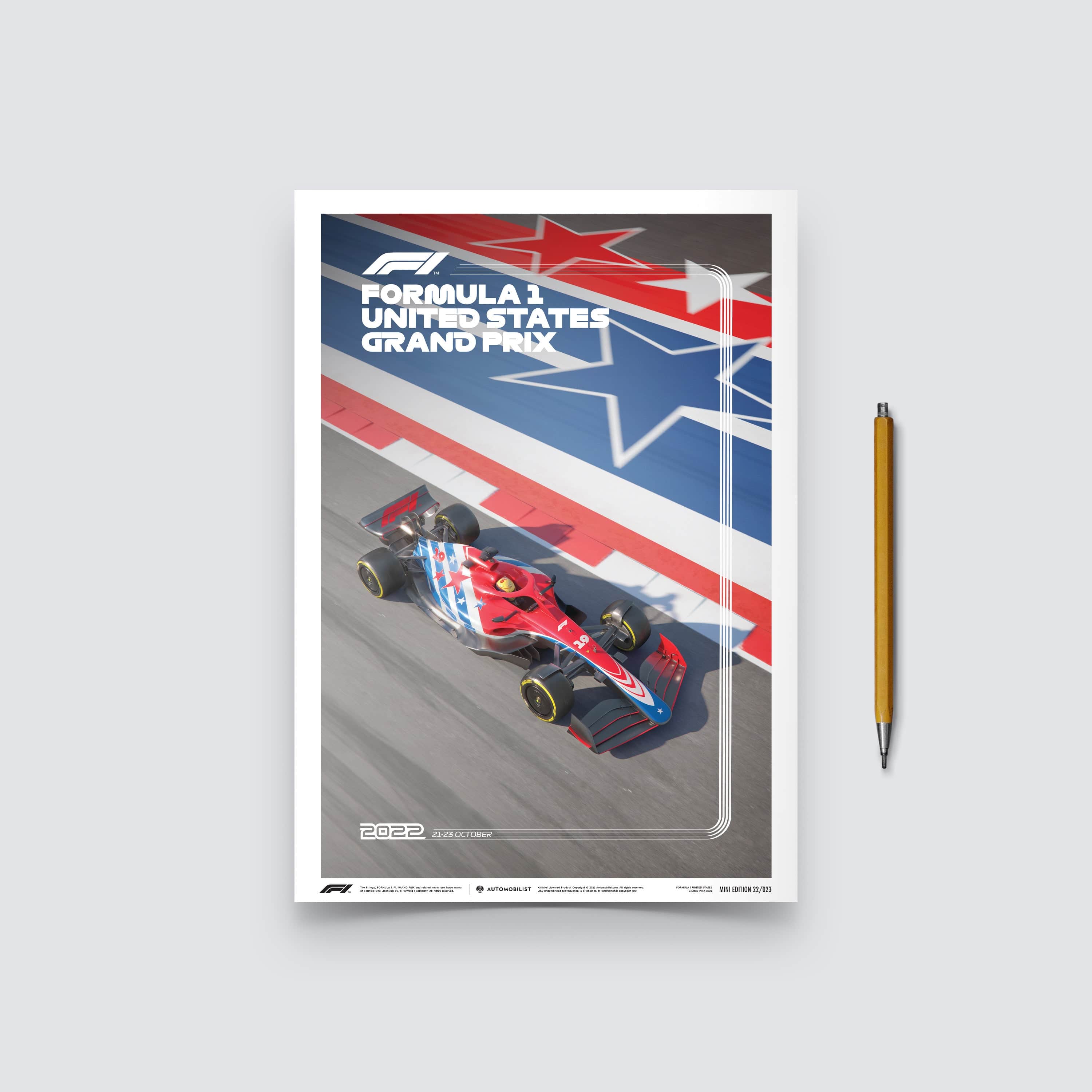 Affiche Formule 1 - Le Baron Rouge 40 x 60 cm AUTO-MOTO