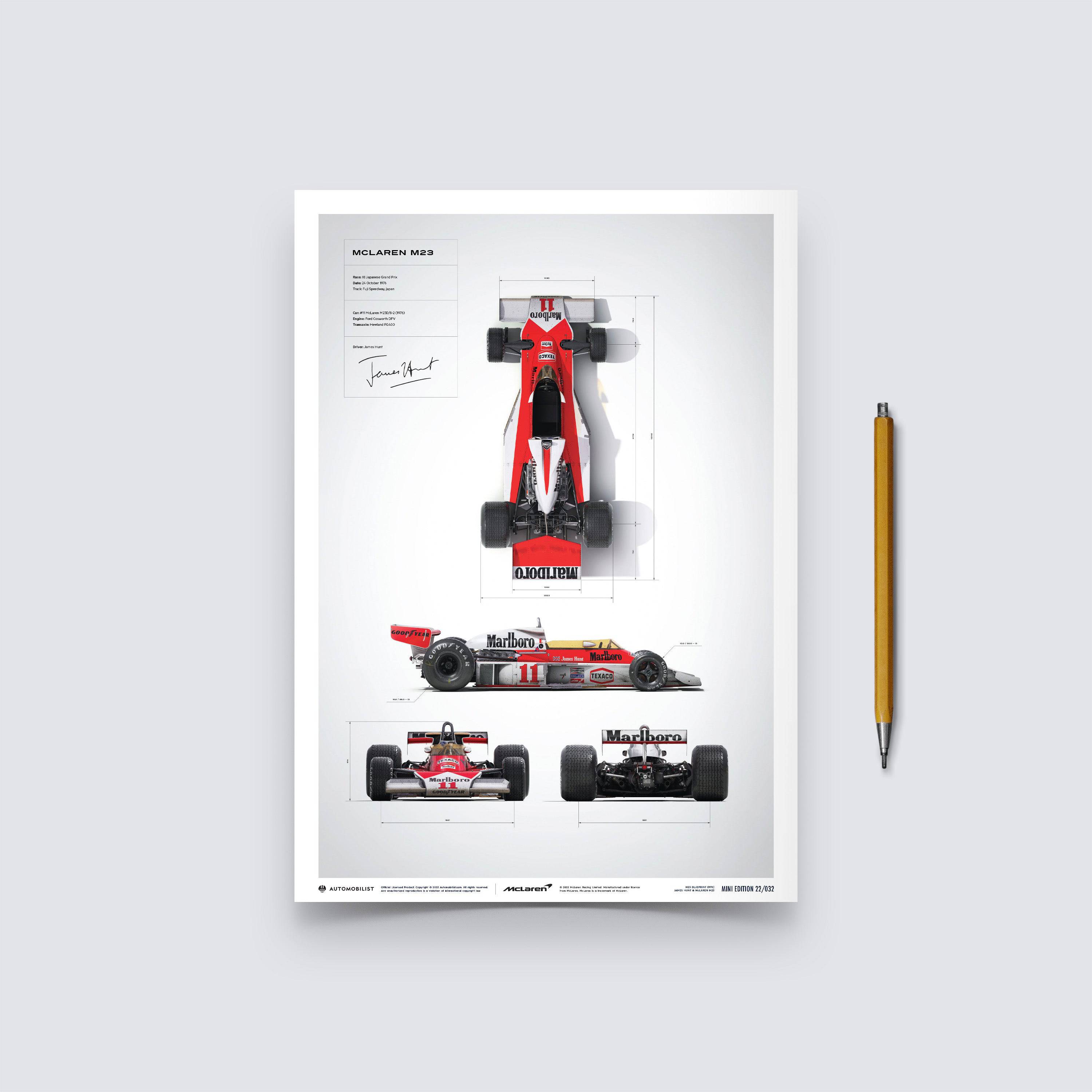 McLaren M23 - James Hunt - Blueprint - Japanese GP - 1976 - Automobilist