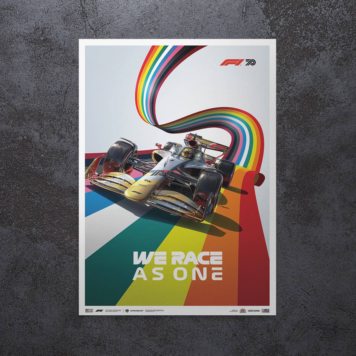 The official 1000th F1 grand prix posters look stunning