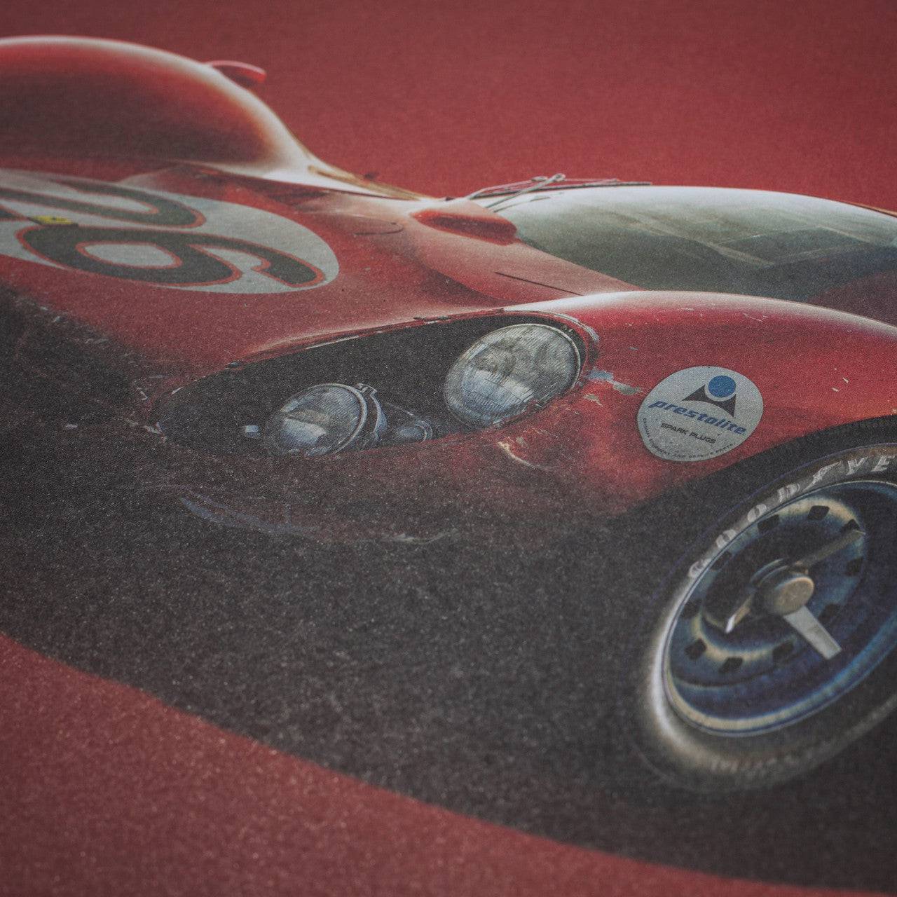 Ferrari 412P - Red - Daytona - 1967 - Colors of Speed Poster
