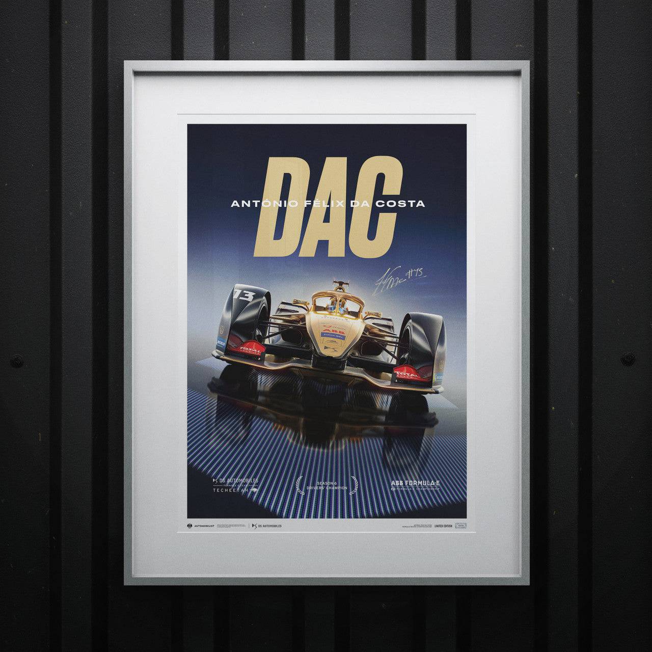 DS TECHEETAH - Formula E Team - António Félix Da Costa | Limited Edition | Signed