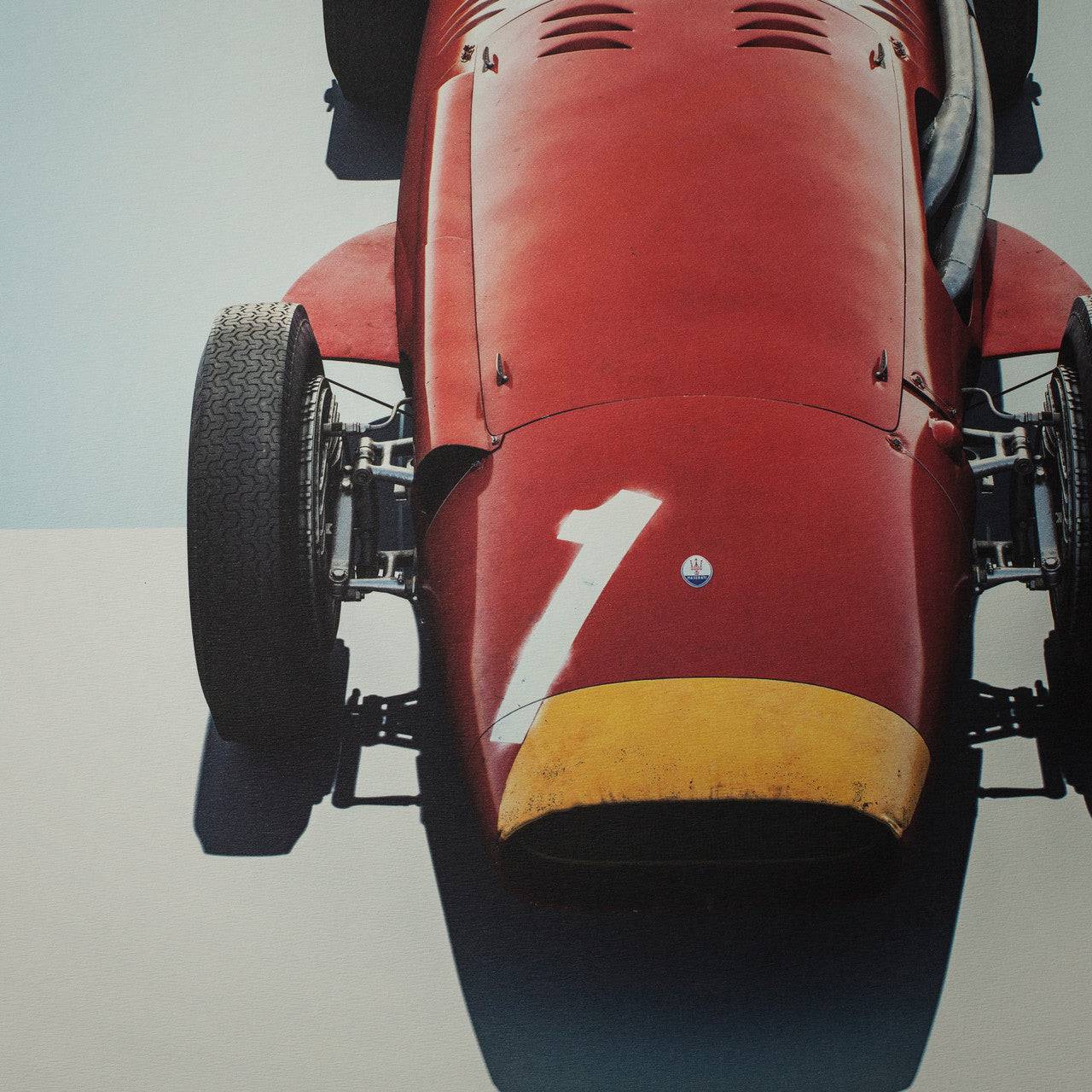 Maserati 250F - Juan Manuel Fangio - Red - German GP - Limited Poster