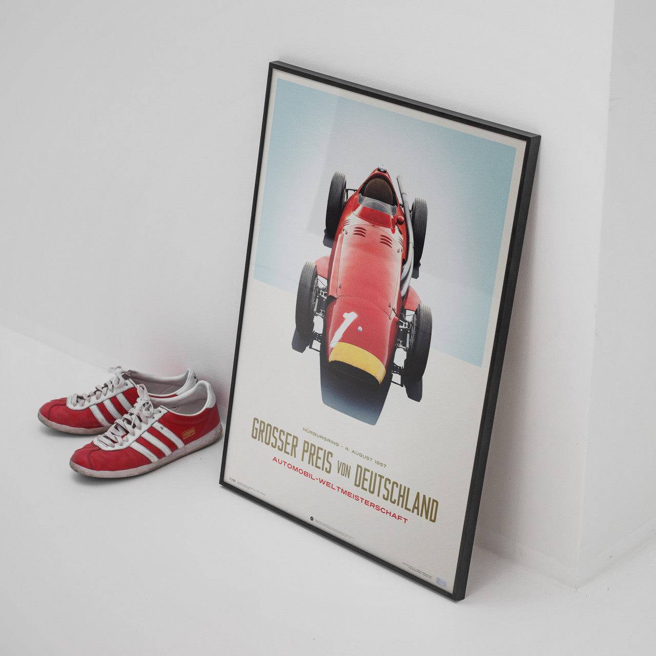 Maserati 250F - Juan Manuel Fangio - Red - German GP - Limited Poster